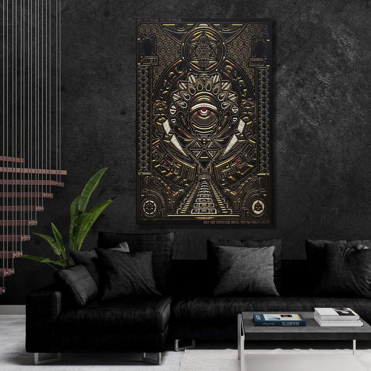 REAL EYES V1 • GROKKO Vertical Canvas Wrap Canvas