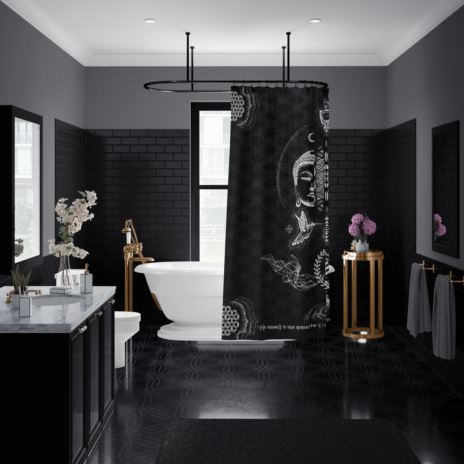 RESACRALIZATION • Glenn Thomson Shower Curtain