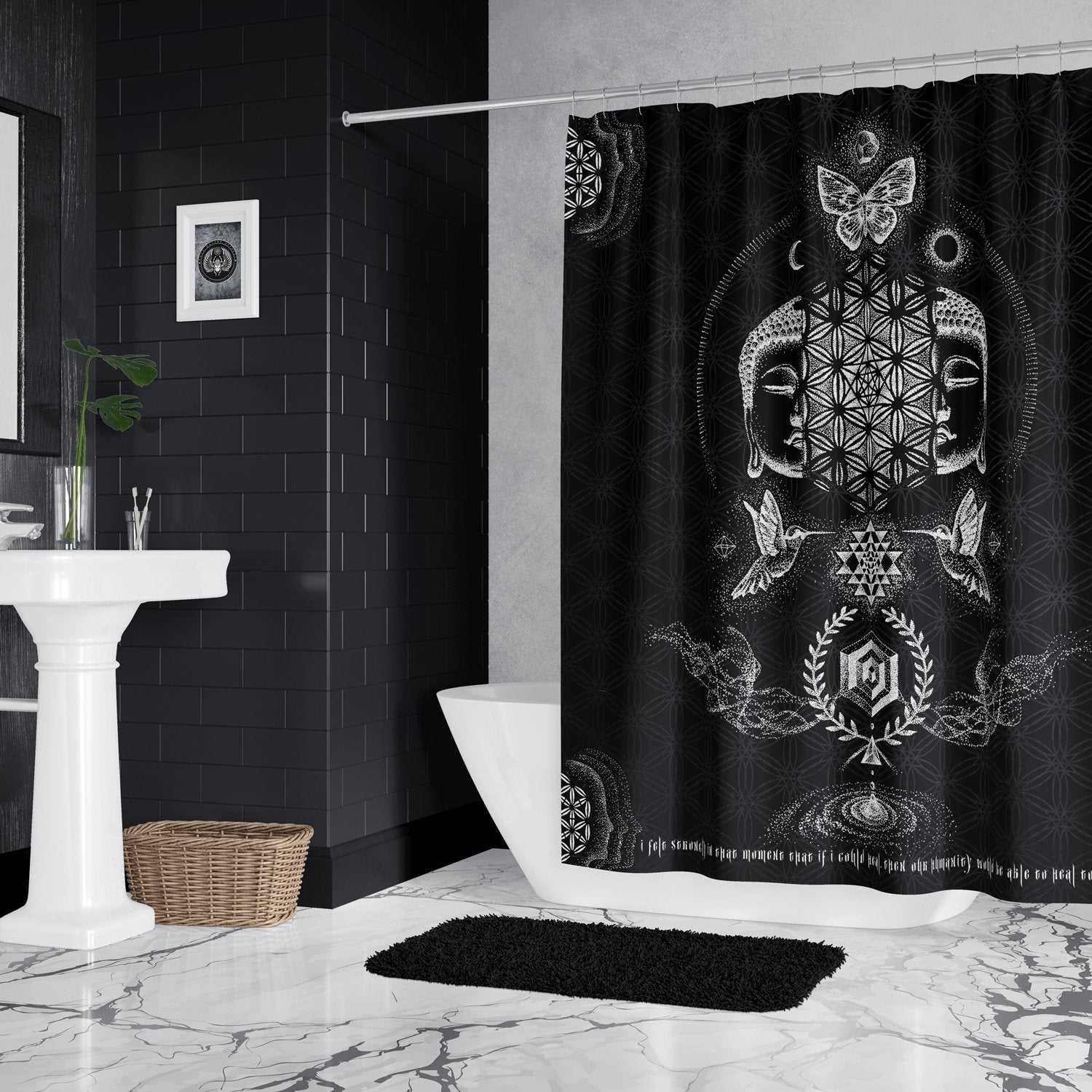 RESACRALIZATION • Glenn Thomson Shower Curtain