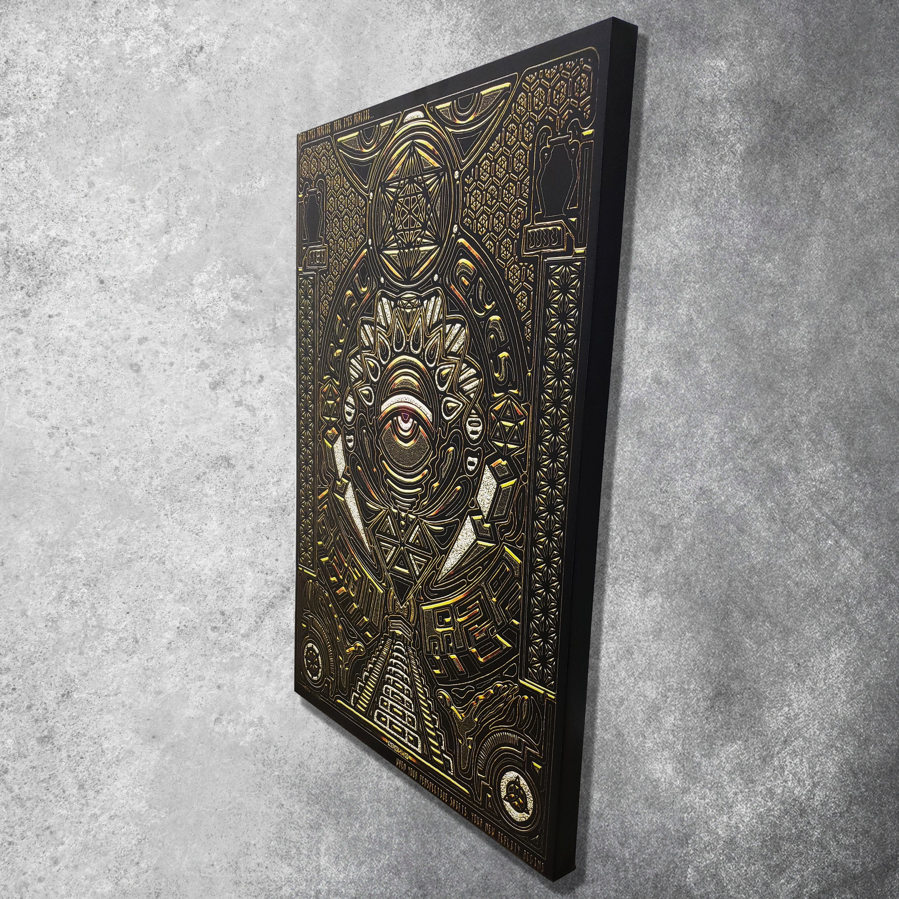 REAL EYES V1 • GROKKO Vertical Canvas Wrap Canvas