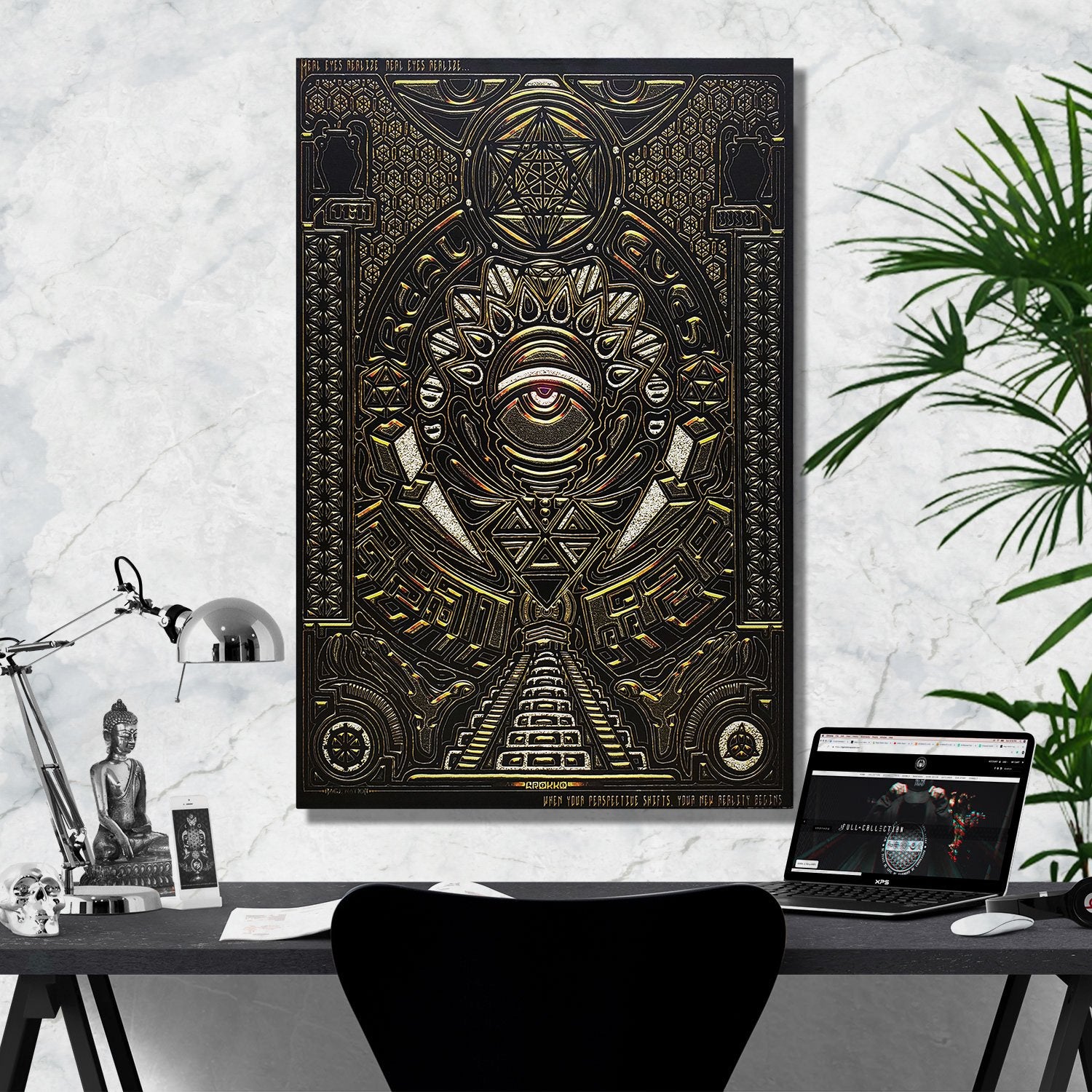 REAL EYES V1 • GROKKO Vertical Canvas Wrap Canvas