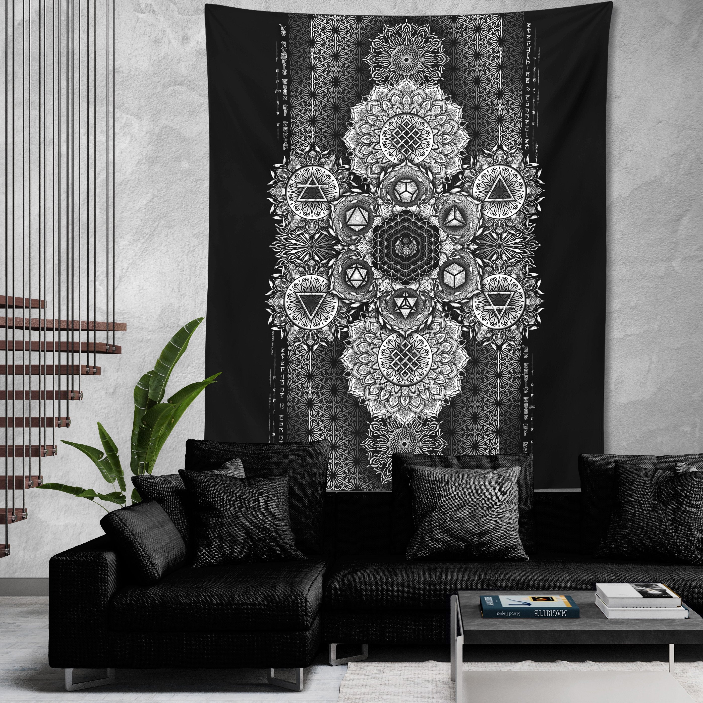 ETERNAL ALCHEMY V1 • YANTRART Wall Tapestry Tapestry