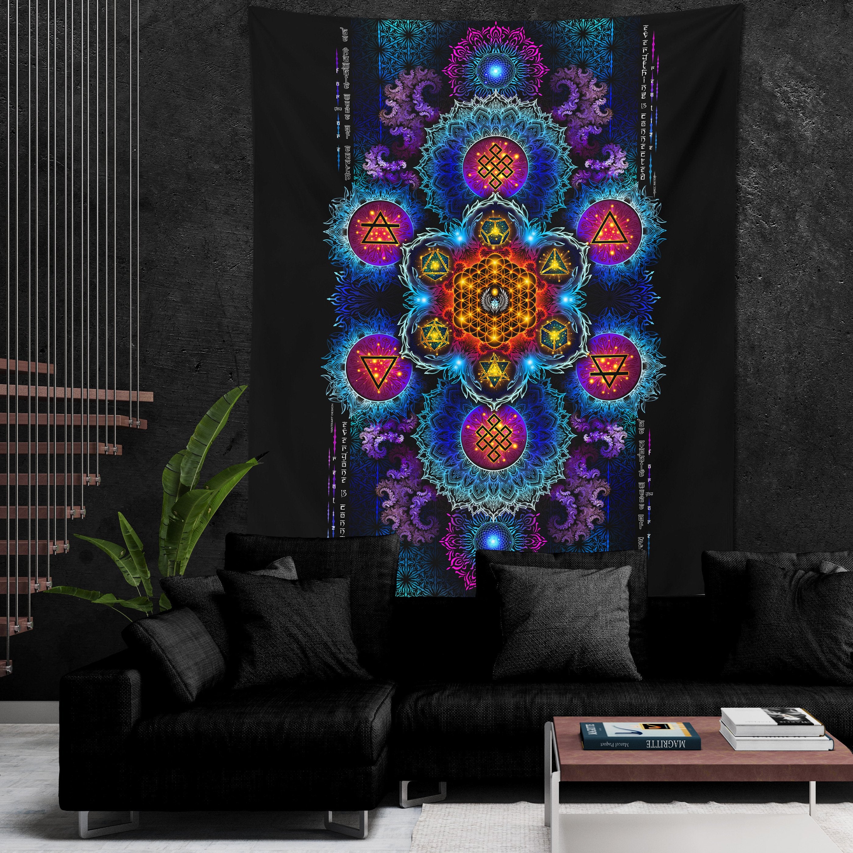 ETERNAL ALCHEMY V2 • YANTRA ART • Wall Tapestry Tapestry
