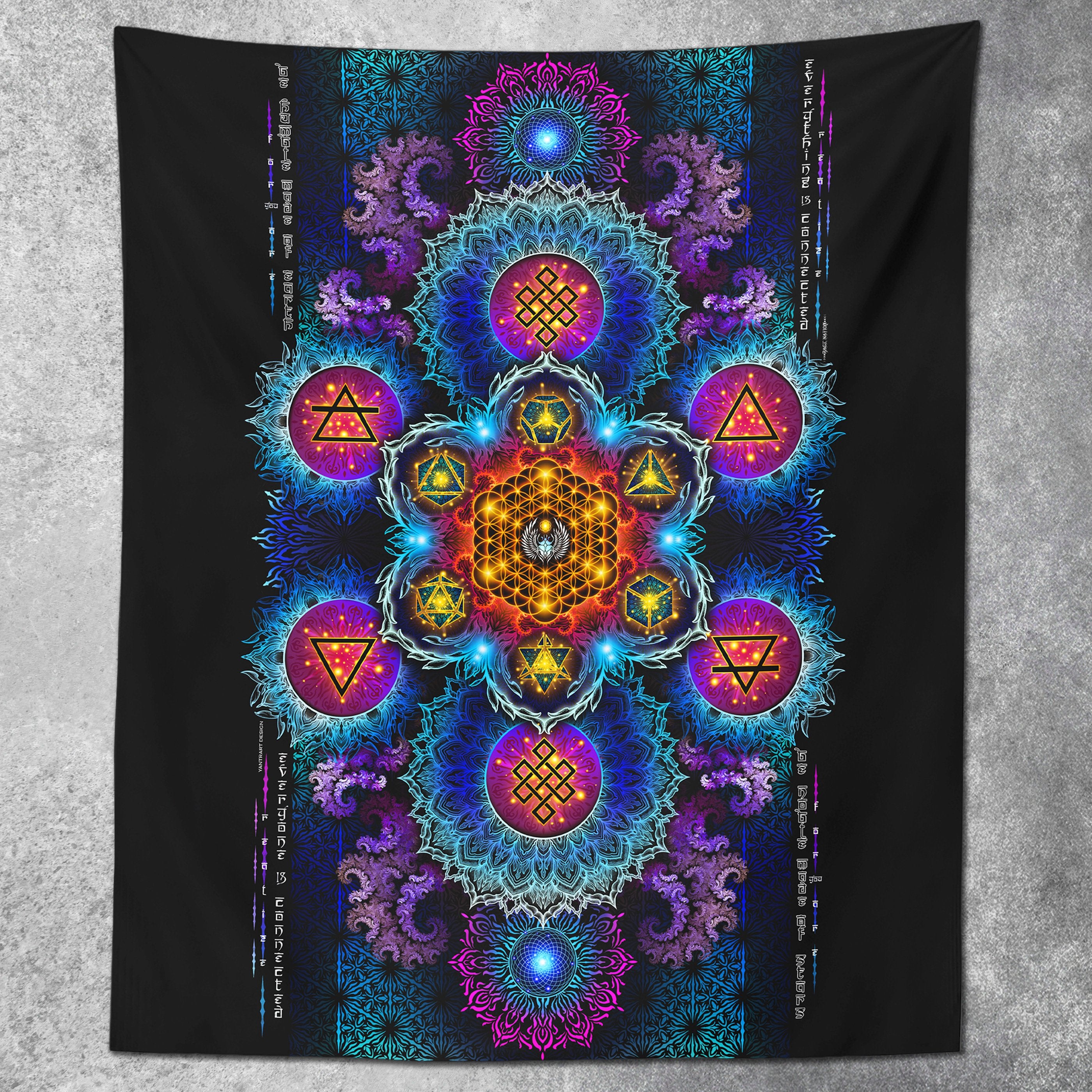ETERNAL ALCHEMY V2 • YANTRA ART • Wall Tapestry Tapestry