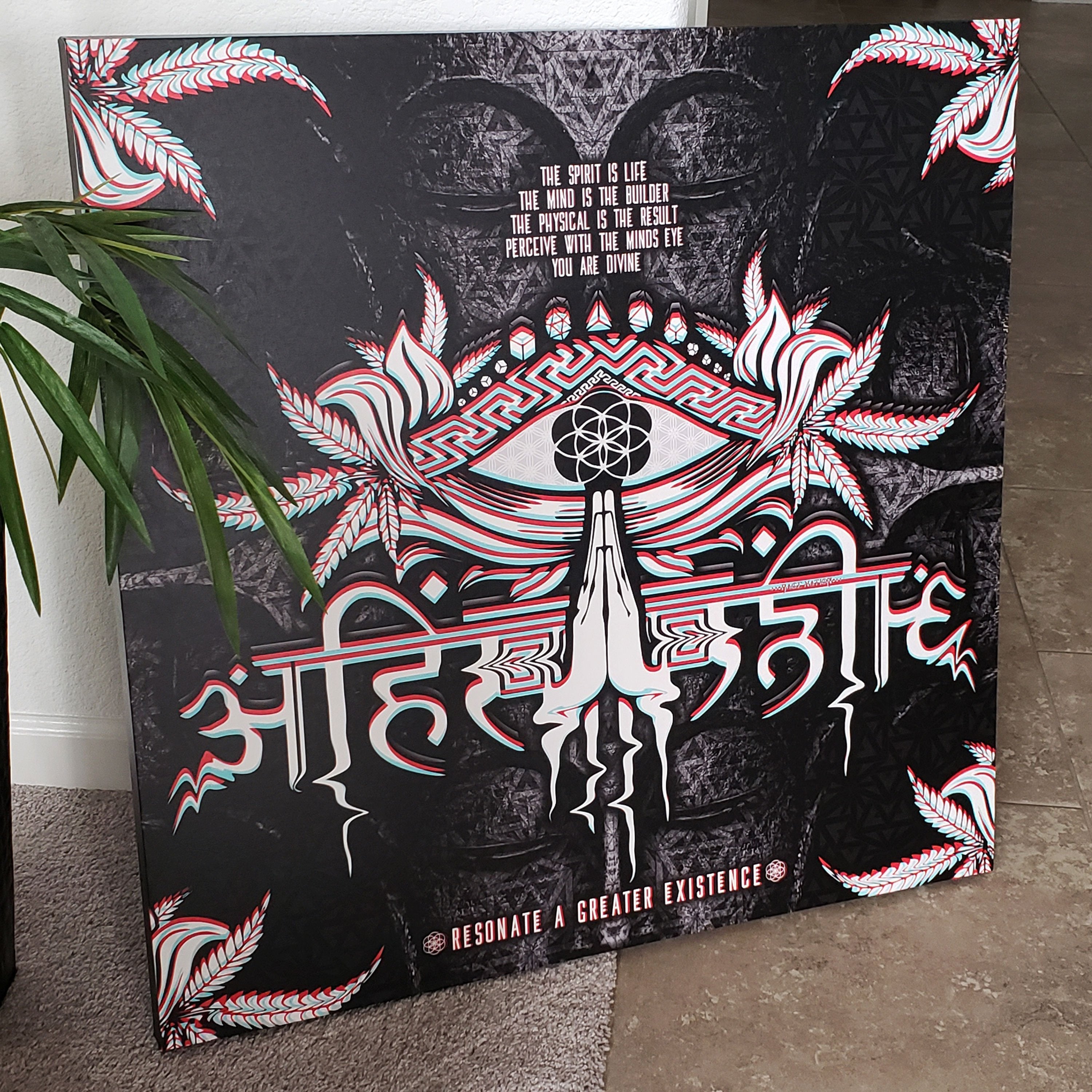 LIVE AHIMSA V1 • Canvas Wrap Canvas