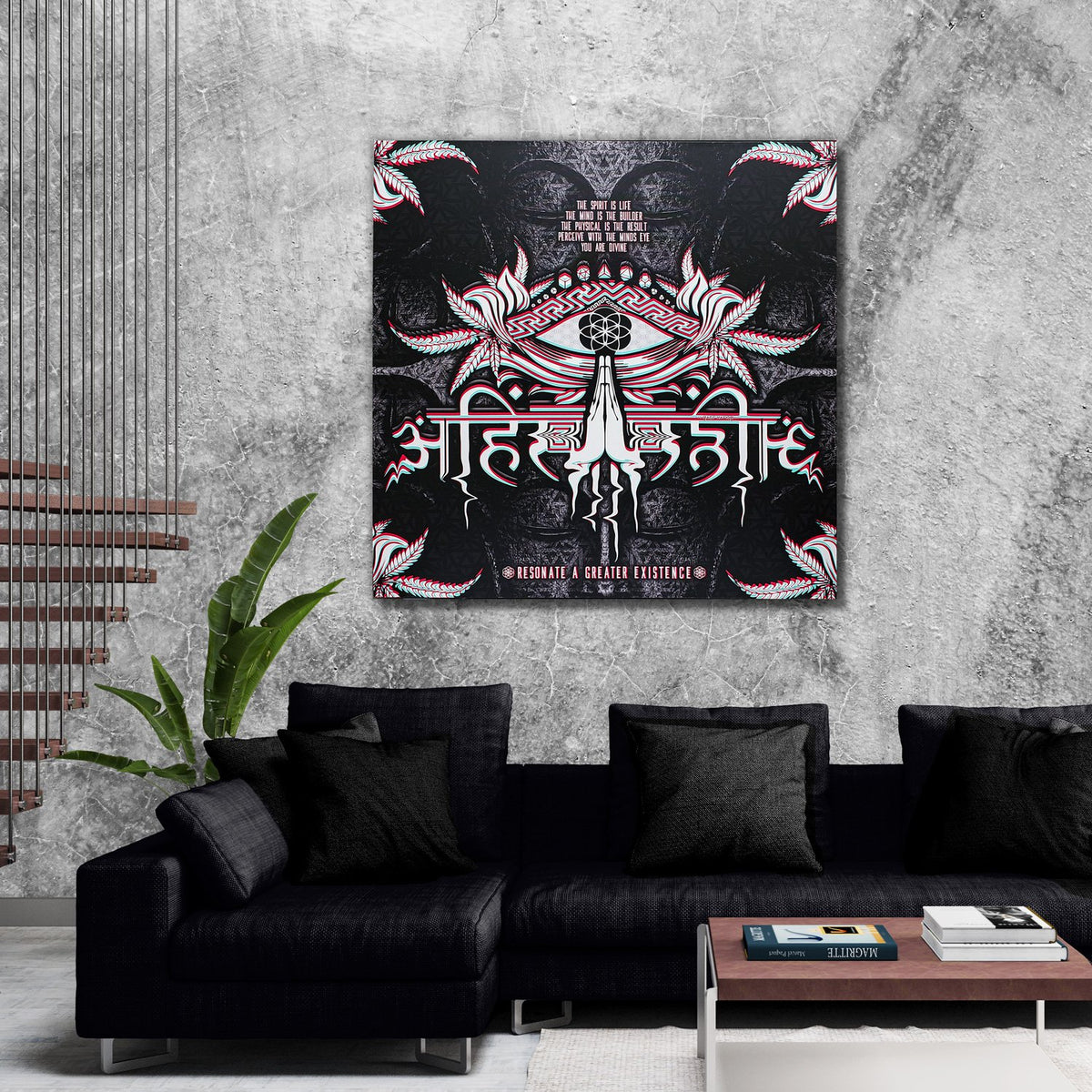 LIVE AHIMSA V1 • Canvas Wrap Canvas