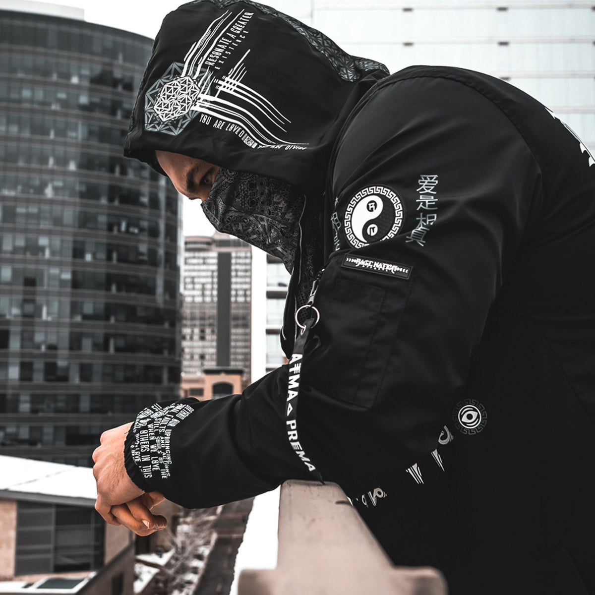 MANTRA V1 • All-Season Hooded Pullover Windbreaker Apparel