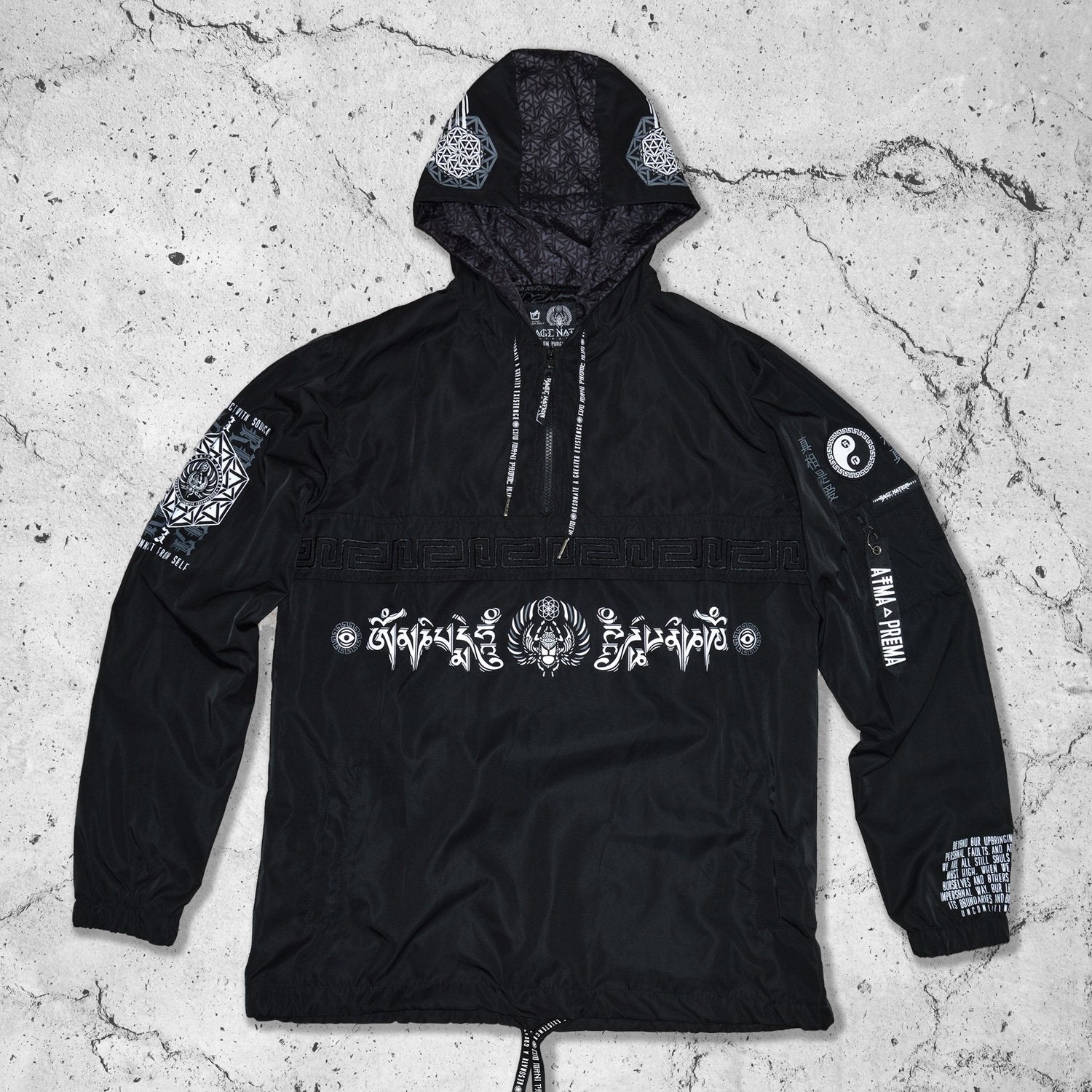 MANTRA V1 • All-Season Hooded Pullover Windbreaker Apparel