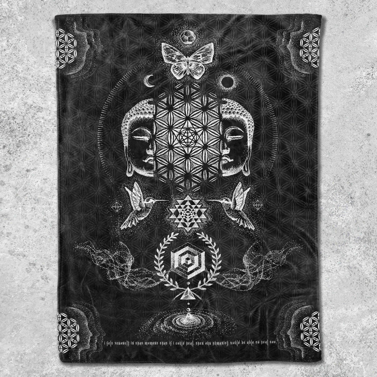 RESACRALIZATION V2 • Glenn Thomson Fleece Blanket Blanket