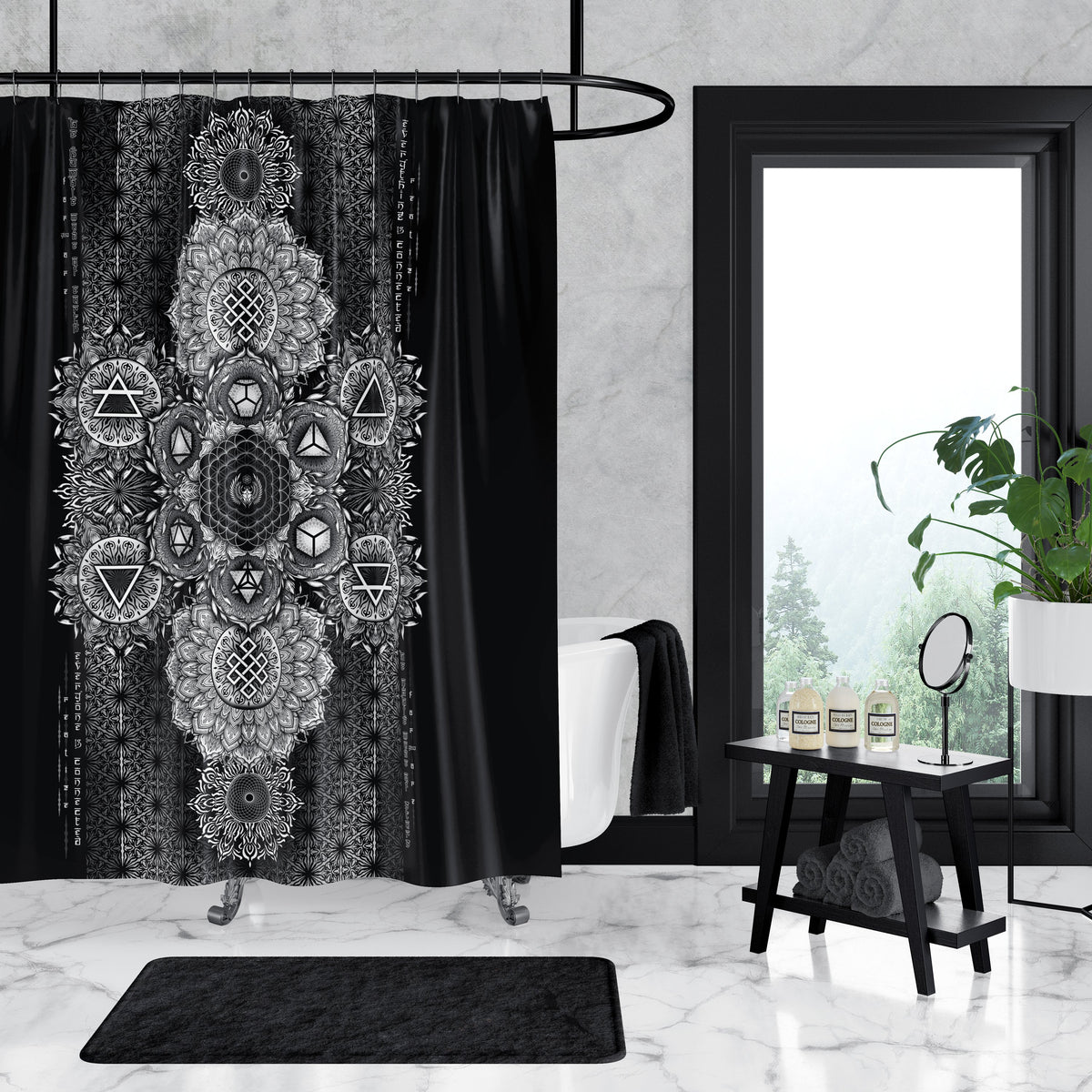 ETERNAL ALCHEMY V1 YANTRA ART • Shower Curtain