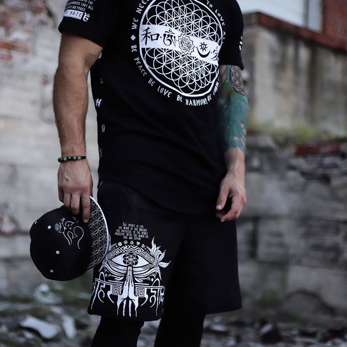 AHIMSA V1 • Activewear Graphic Shorts Apparel