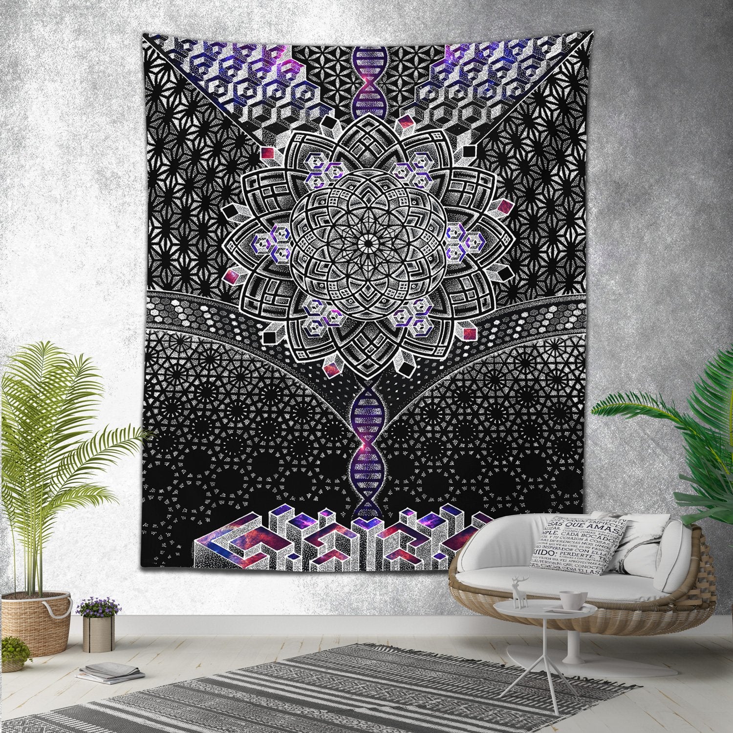 ONENESS GALAXY • Glenn Thomson Wall Tapestry