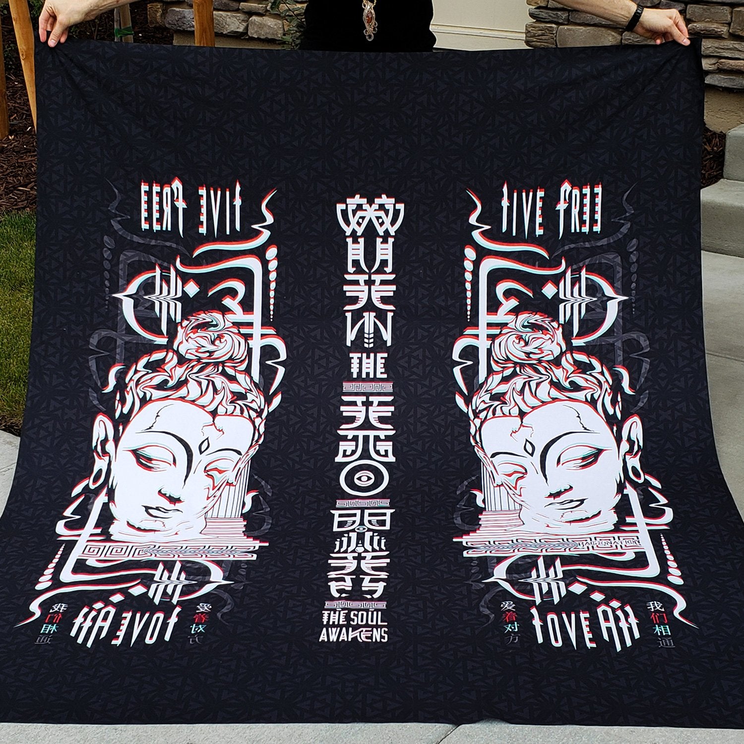 LIVE FREE LOVE ALL • Wall Tapestry