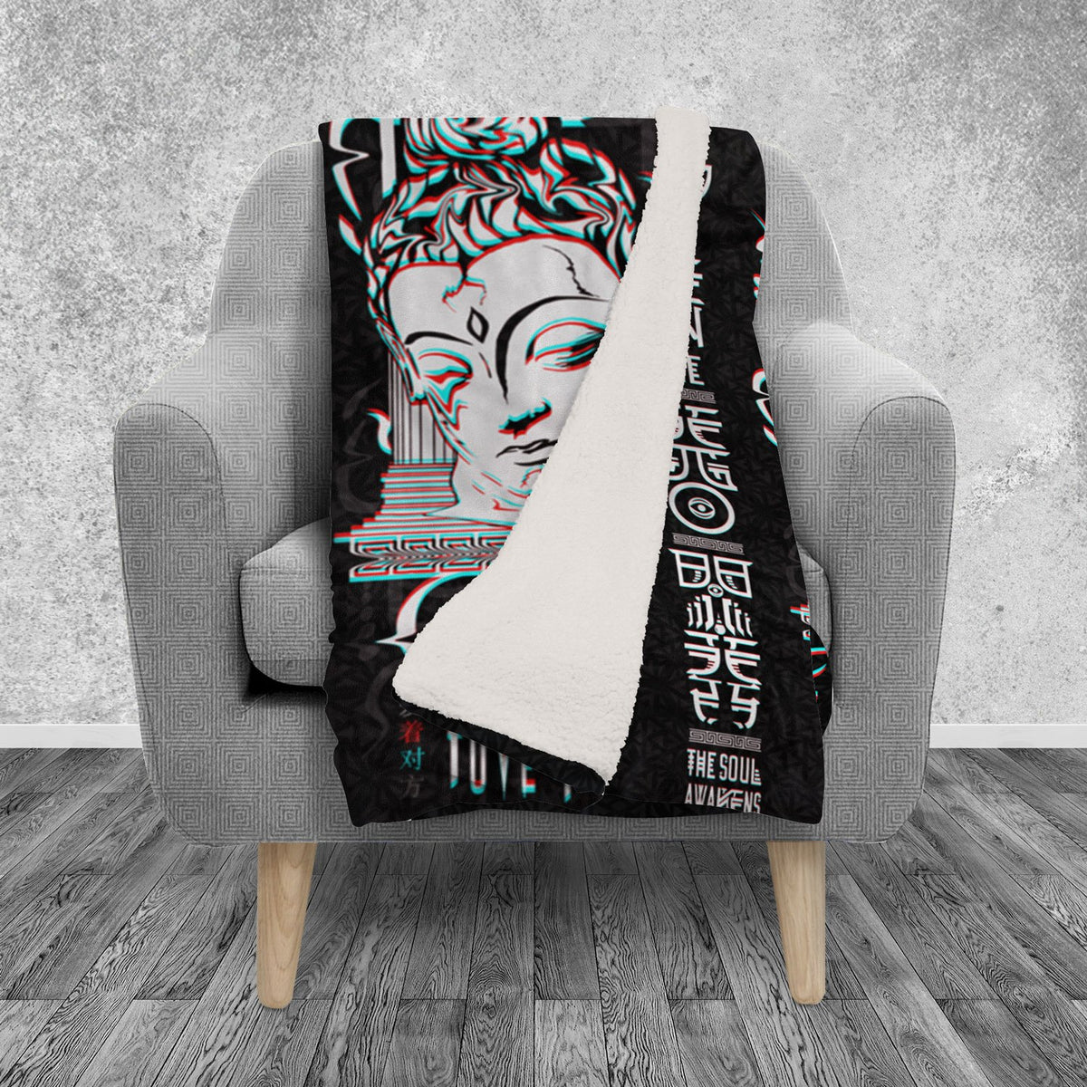 LIVE FREE LOVE ALL • Sherpa Blanket Blanket