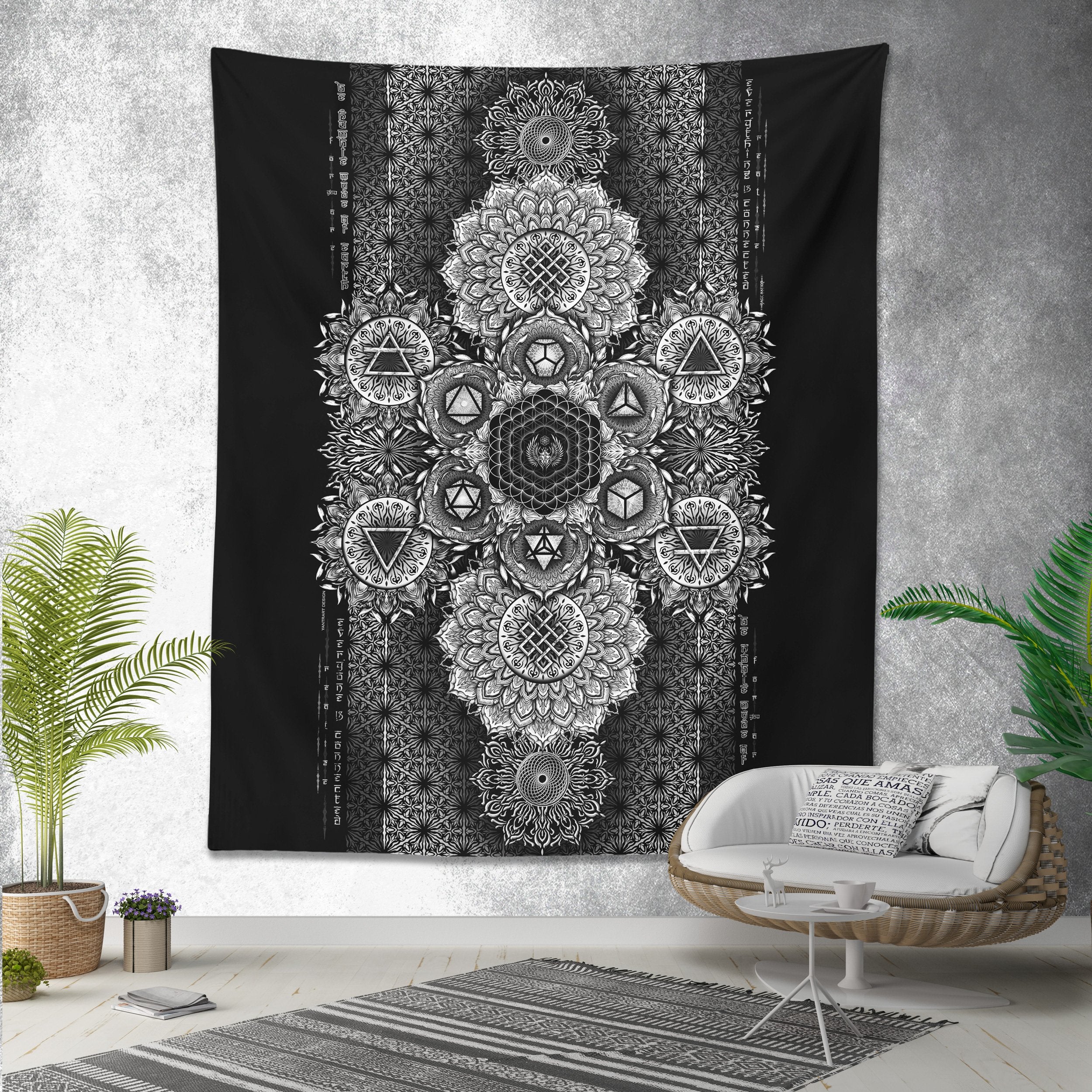 ETERNAL ALCHEMY V1 • YANTRART Wall Tapestry Tapestry 
