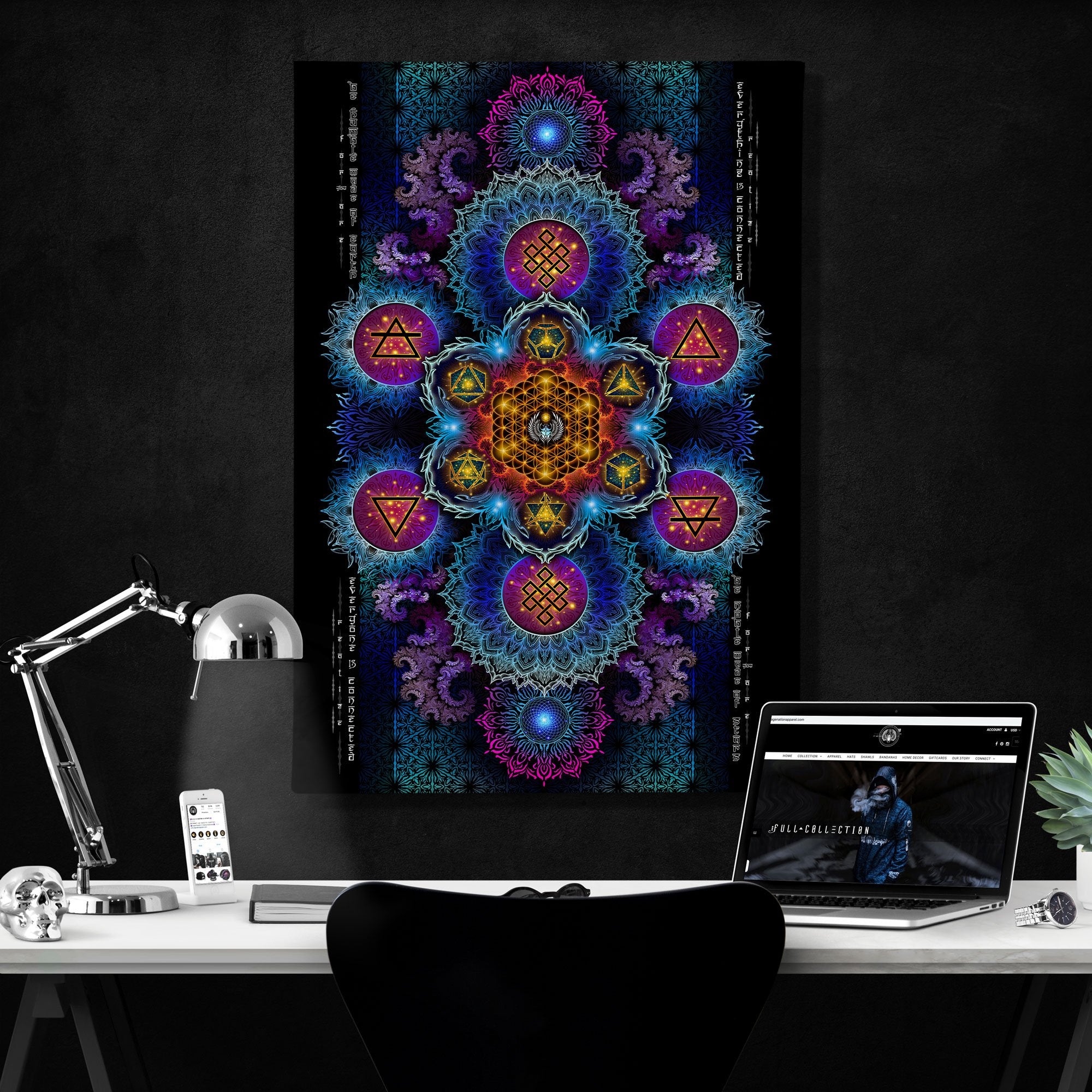 ETERNAL ALCHEMY V2 • YANTRART • Limited Edition • Canvas Wrap Canvas
