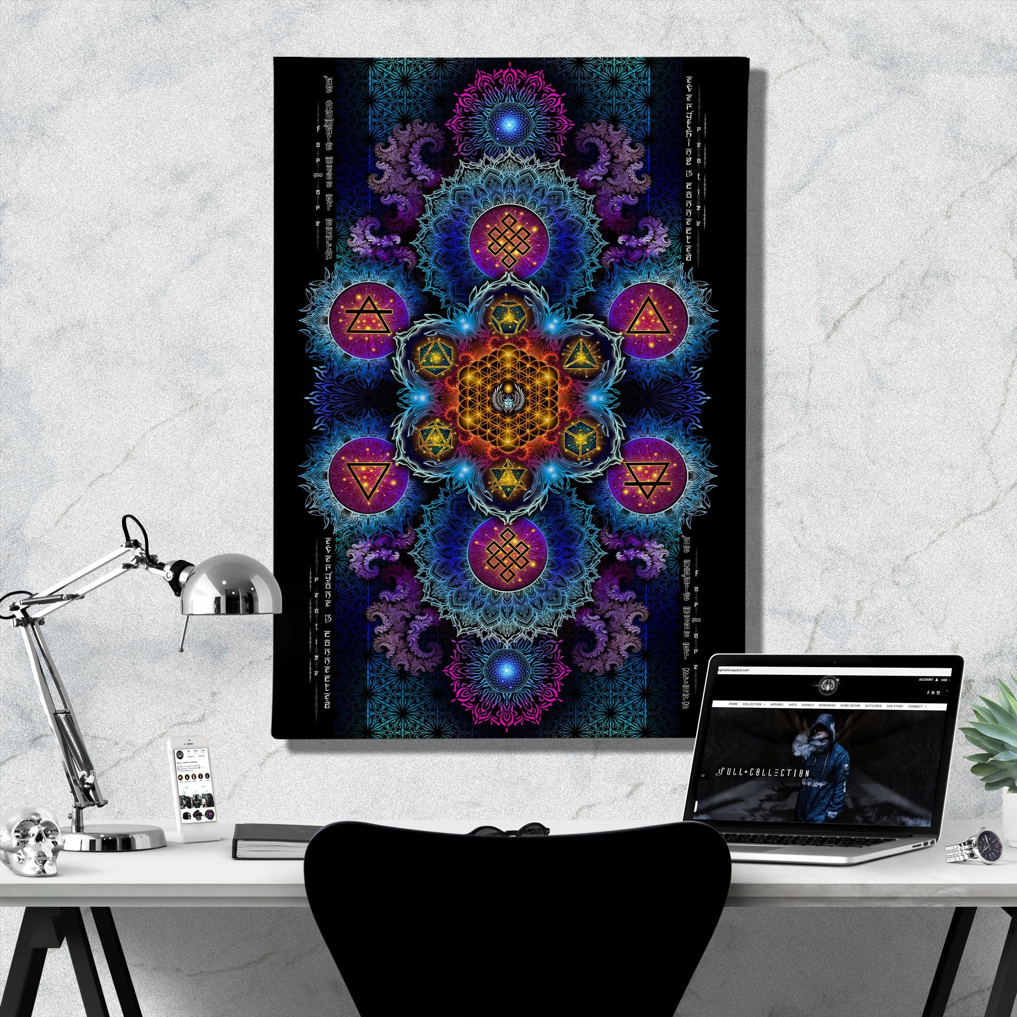 ETERNAL ALCHEMY V2 • YANTRART • Limited Edition • Canvas Wrap Canvas