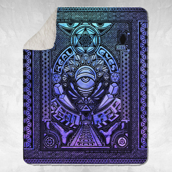 REAL EYES V2 • GROKKO • Limited Edition Sherpa Blanket Blanket
