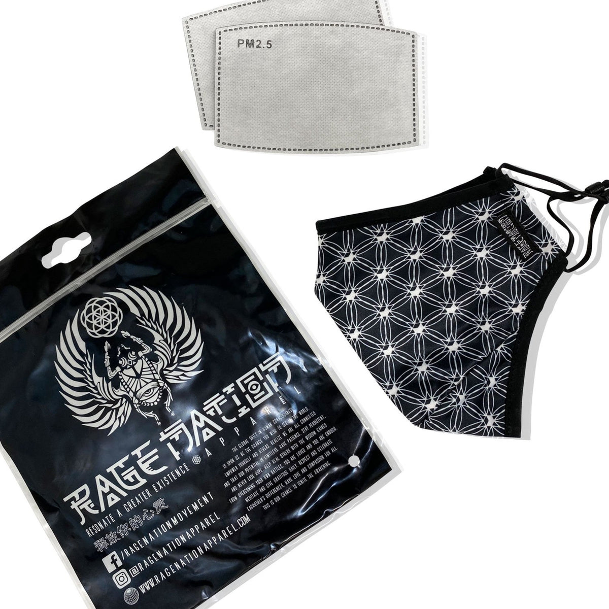 Flower of Life V2 • Face Mask / Dust Mask Mask