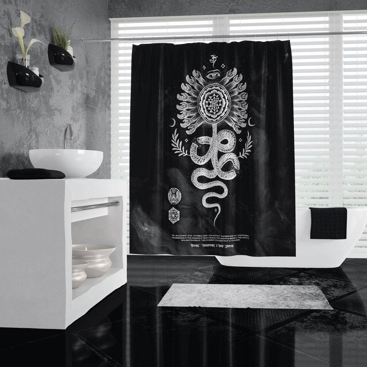SERPENT INVOCATION • Shower Curtain Shower Curtain