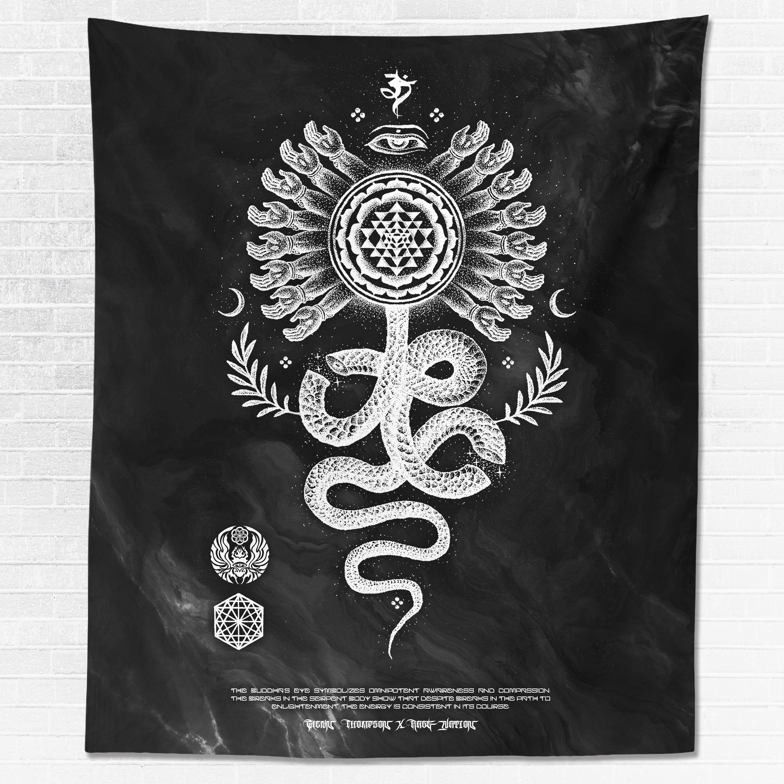 SERPENT INVOCATION • GLENN THOMSON • Limited Edition Wall Tapestry Tapestry