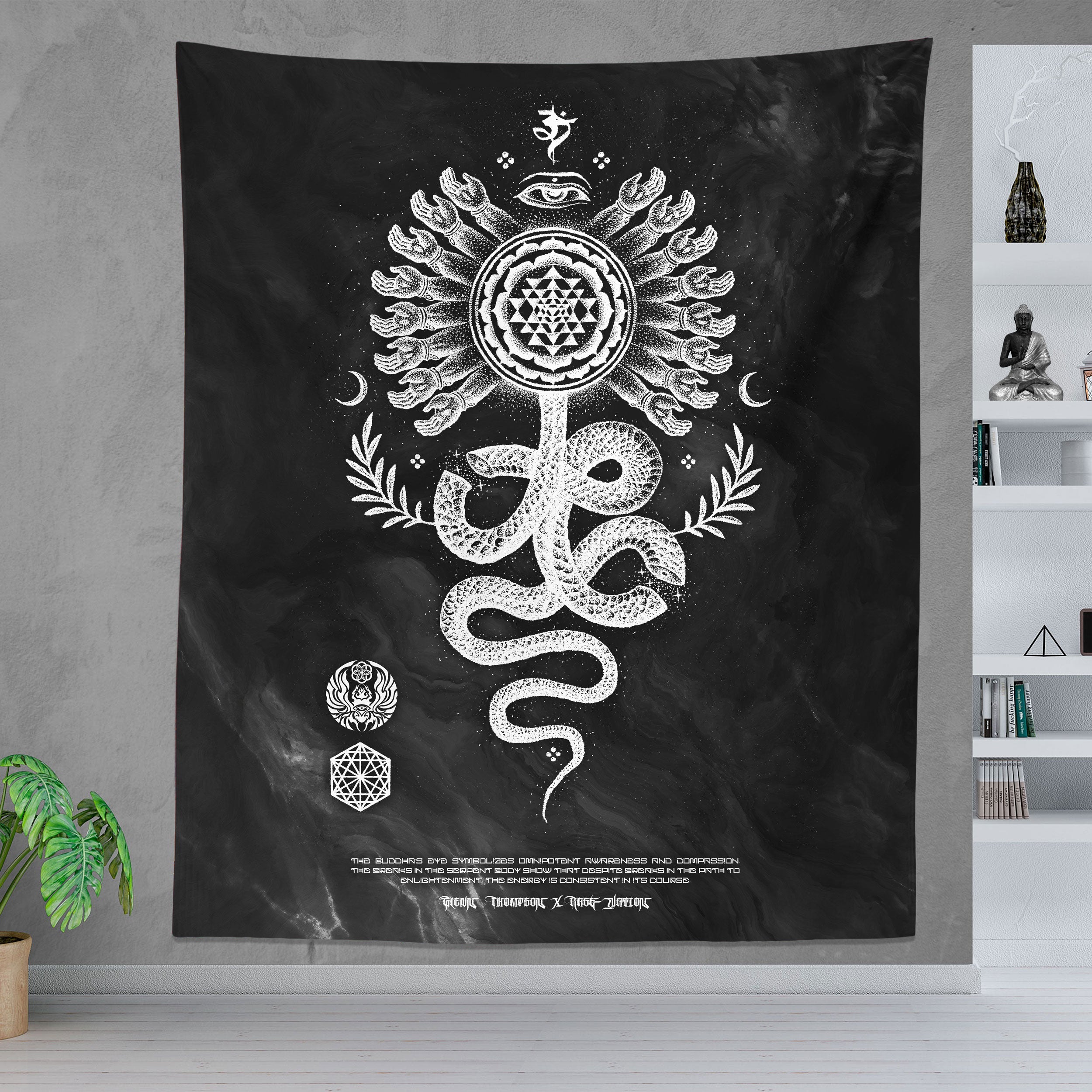 SERPENT INVOCATION • GLENN THOMSON • Limited Edition Wall Tapestry Tapestry