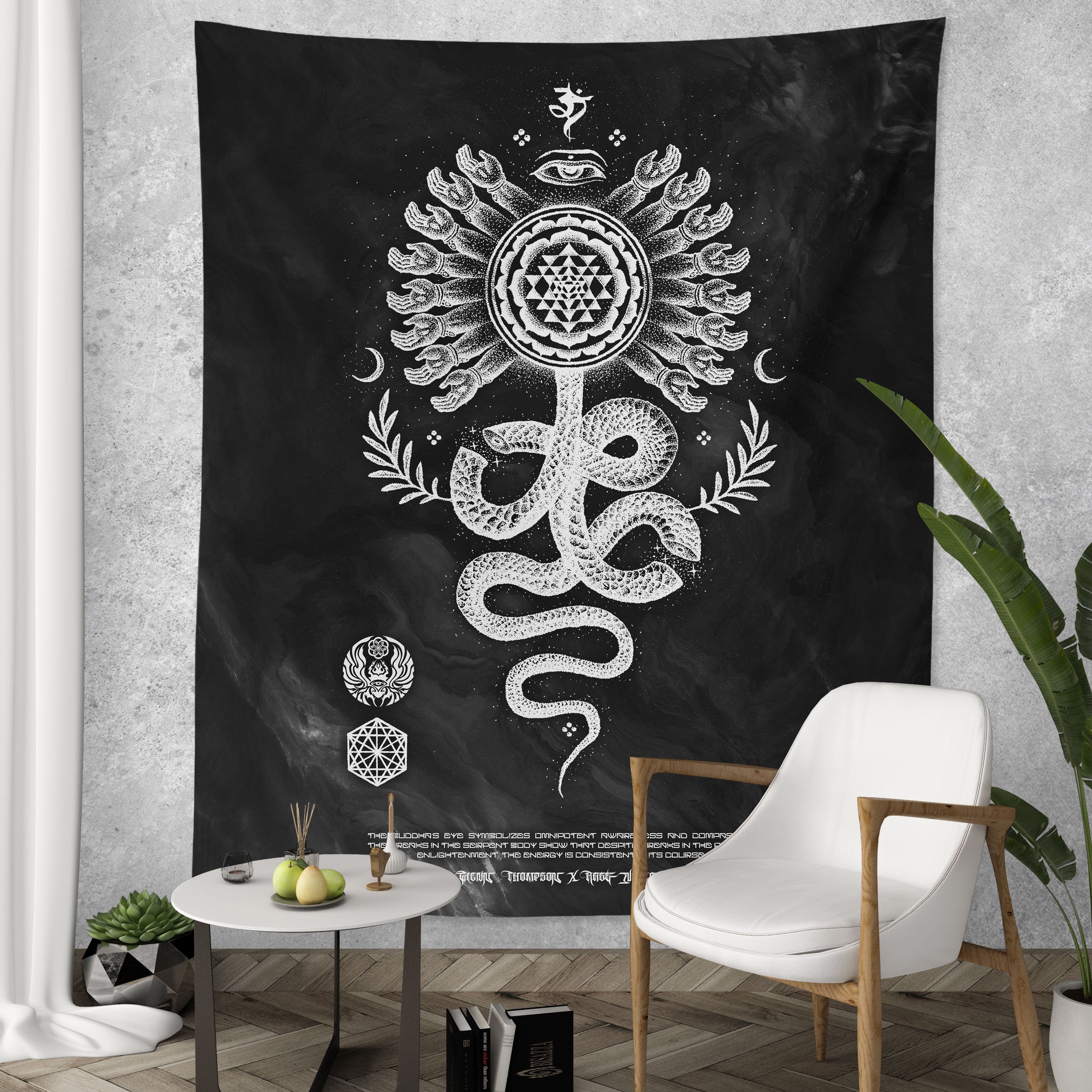 SERPENT INVOCATION • GLENN THOMSON • Limited Edition Wall Tapestry Tapestry