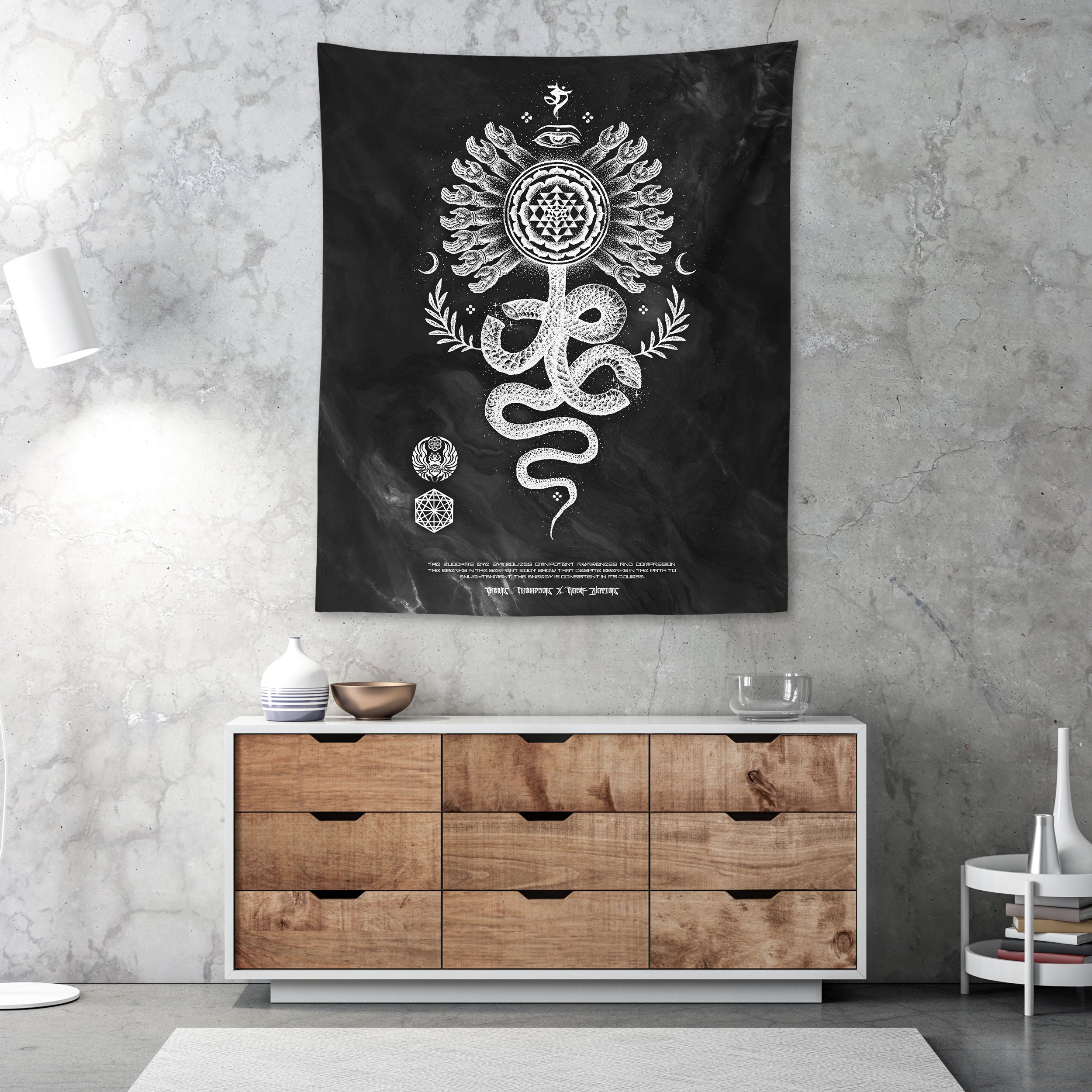 SERPENT INVOCATION • GLENN THOMSON • Limited Edition Wall Tapestry Tapestry