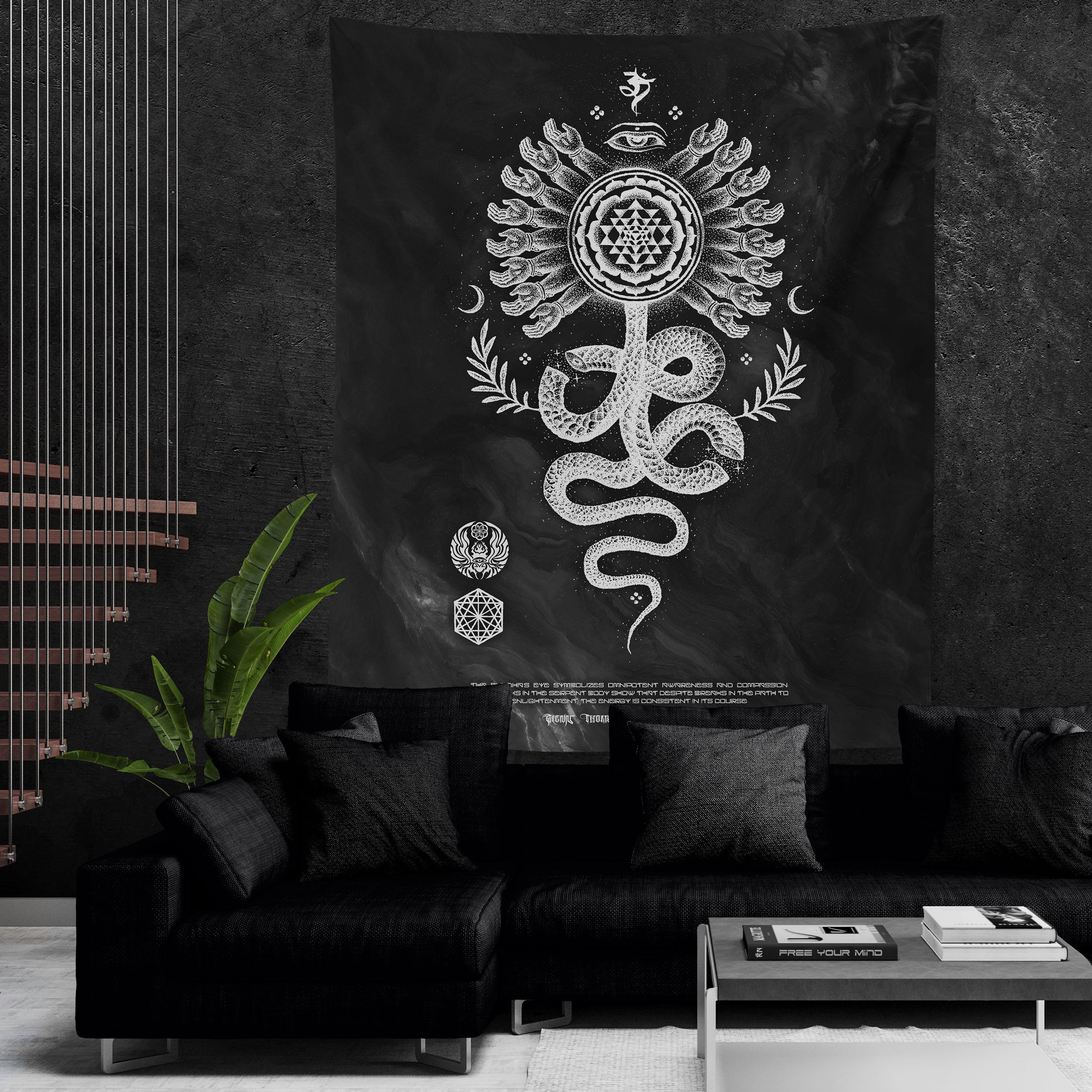 SERPENT INVOCATION • GLENN THOMSON • Limited Edition Wall Tapestry Tapestry