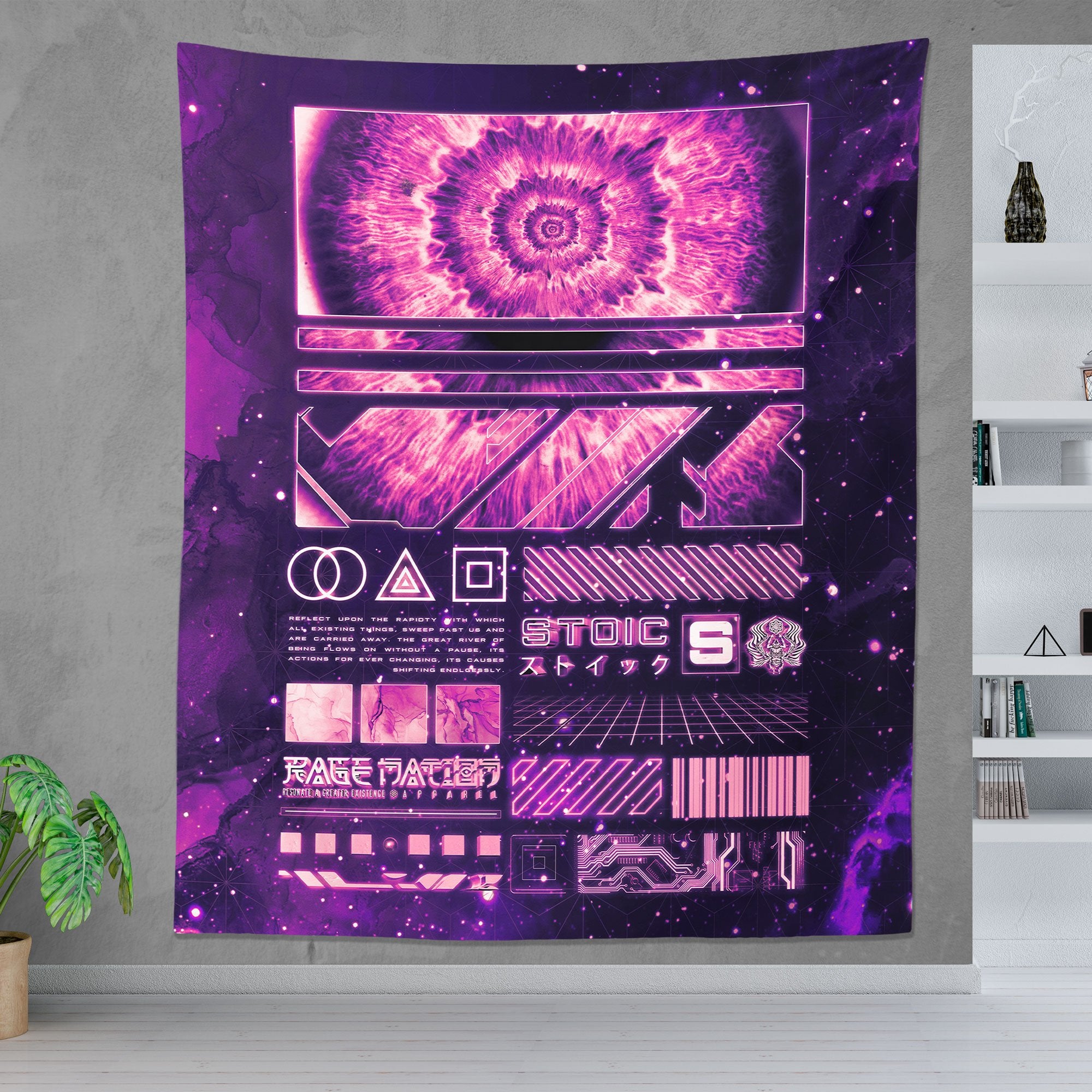 ENDLESS SHIFT V2 • STOIC DIGITAL • Wall Tapestry Tapestry