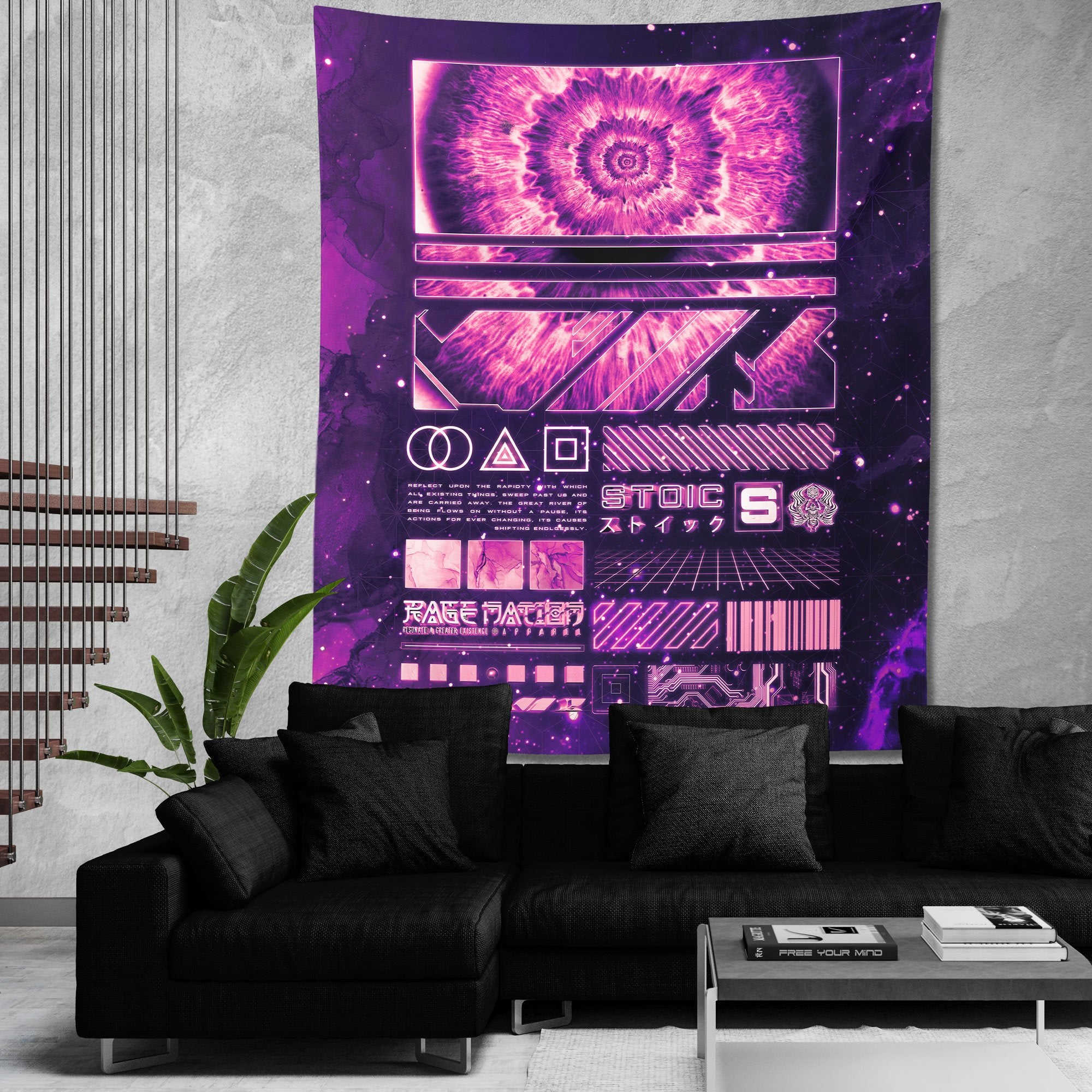ENDLESS SHIFT V2 • STOIC DIGITAL • Wall Tapestry Tapestry