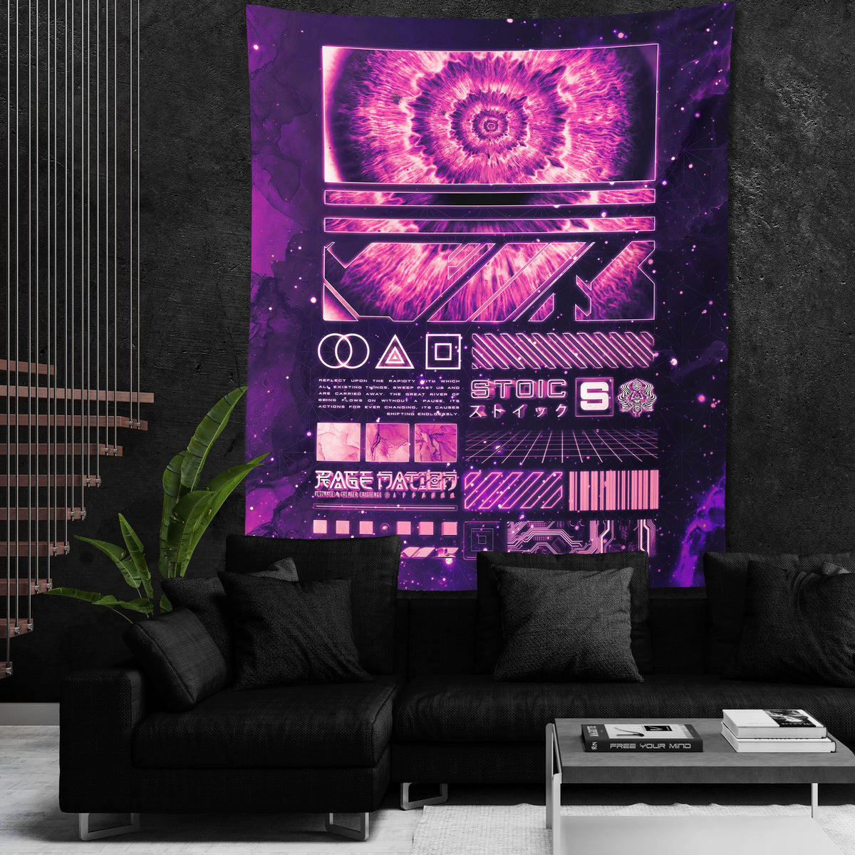 ENDLESS SHIFT V2 • STOIC DIGITAL • Wall Tapestry Tapestry
