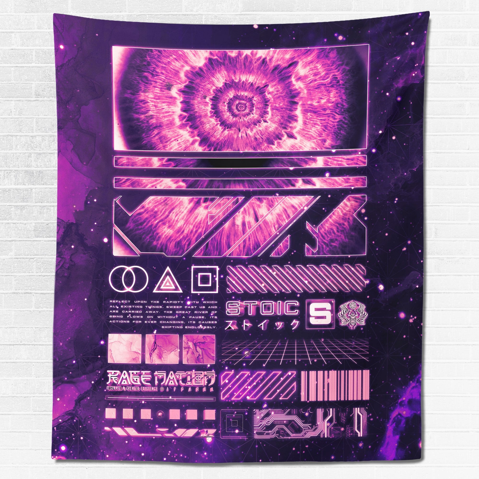 ENDLESS SHIFT V2 • STOIC DIGITAL • Wall Tapestry Tapestry