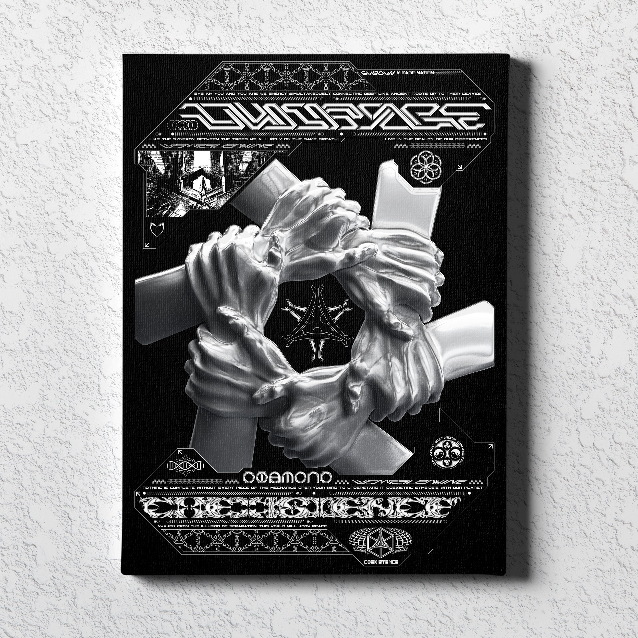 COEXIST V1 • SVBDVN • RAGE NATION • Limited Edition Canvas