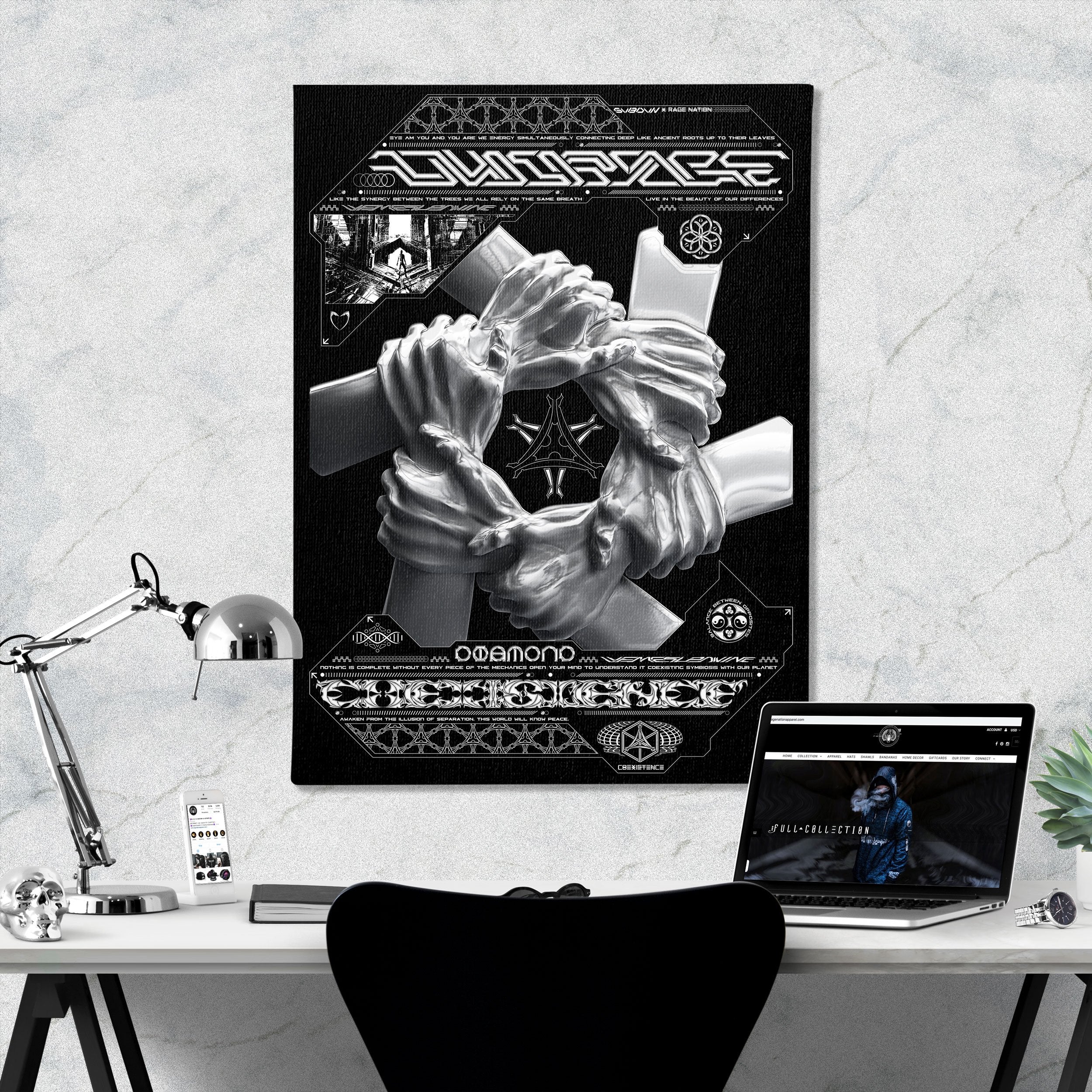 COEXIST V1 • SVBDVN • RAGE NATION • Limited Edition Canvas