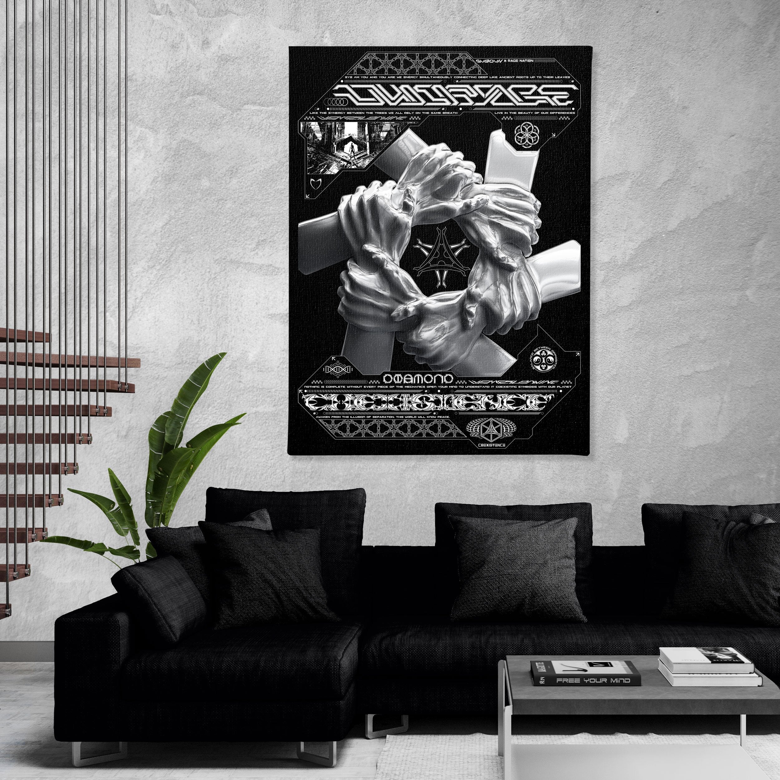 COEXIST V1 • SVBDVN • RAGE NATION • Limited Edition Canvas