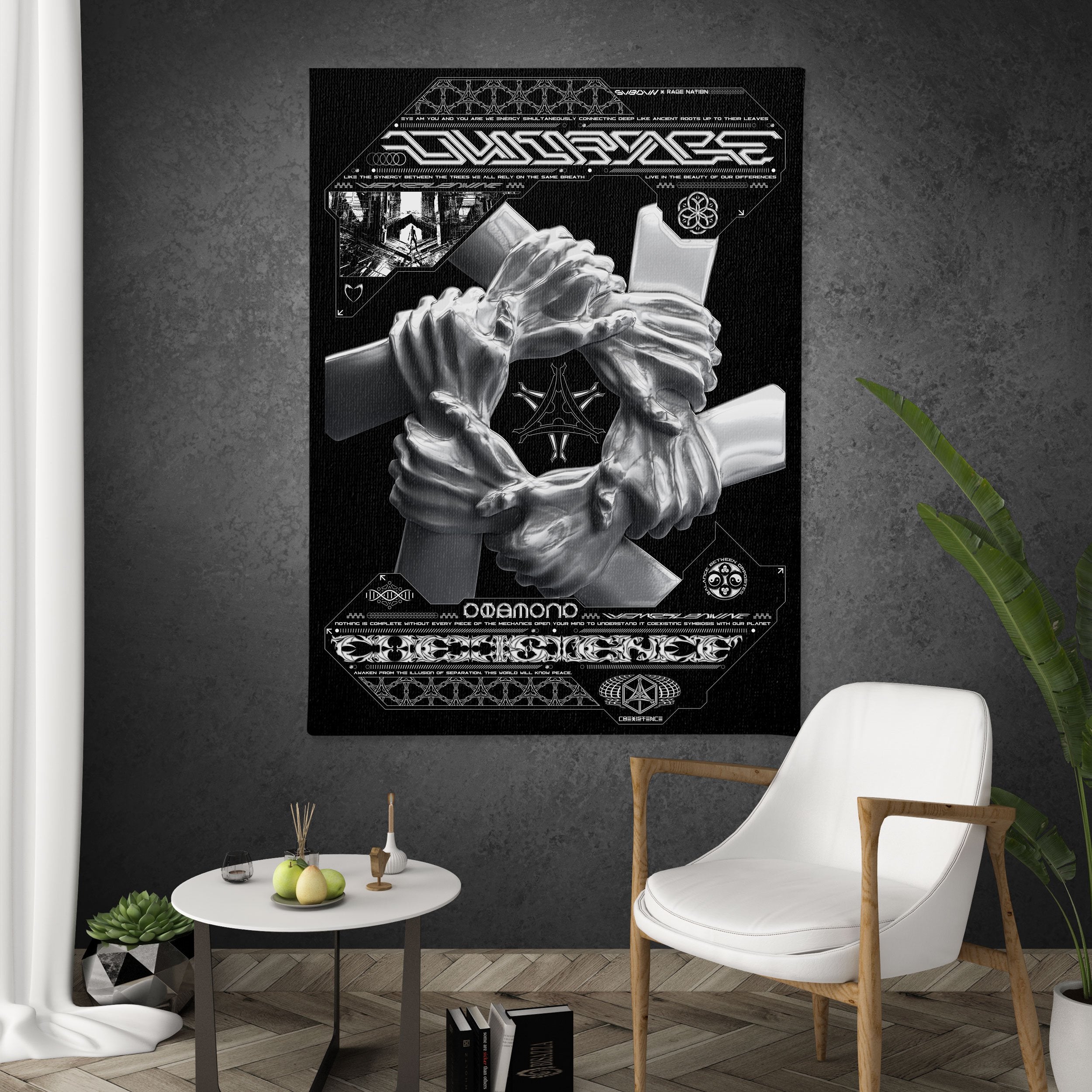 COEXIST V1 • SVBDVN • RAGE NATION • Limited Edition Canvas