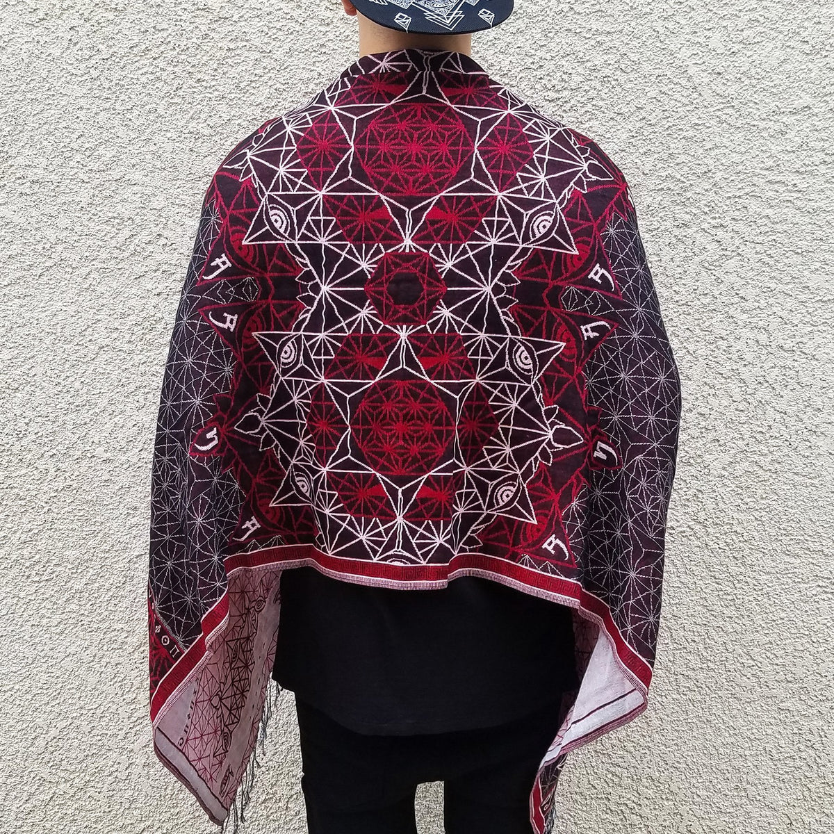 DIVINITY • Ruby • Geometric Festival Shawl Shawls
