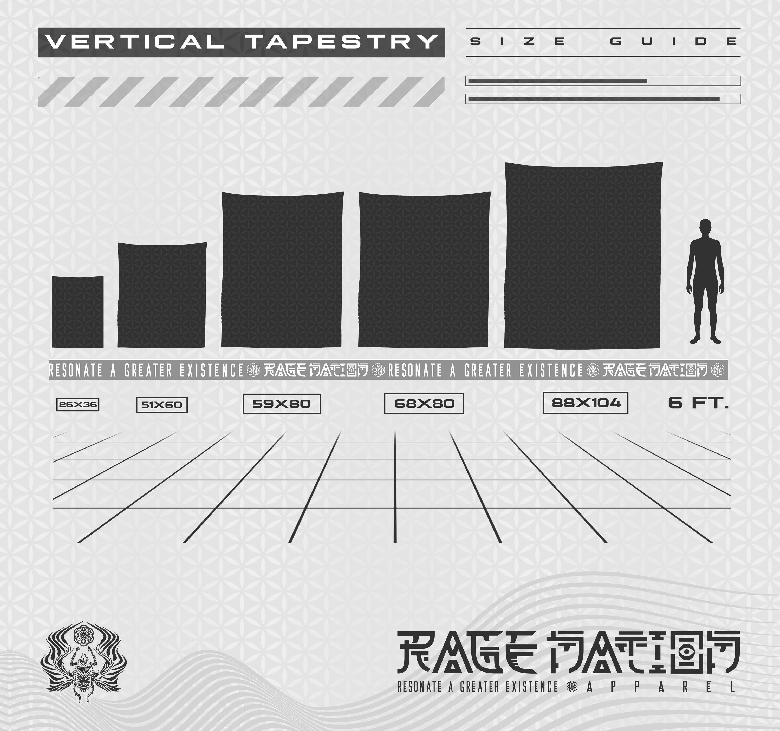 DREAM AWAKE • Sacred Geometry Wall Tapestry Tapestry