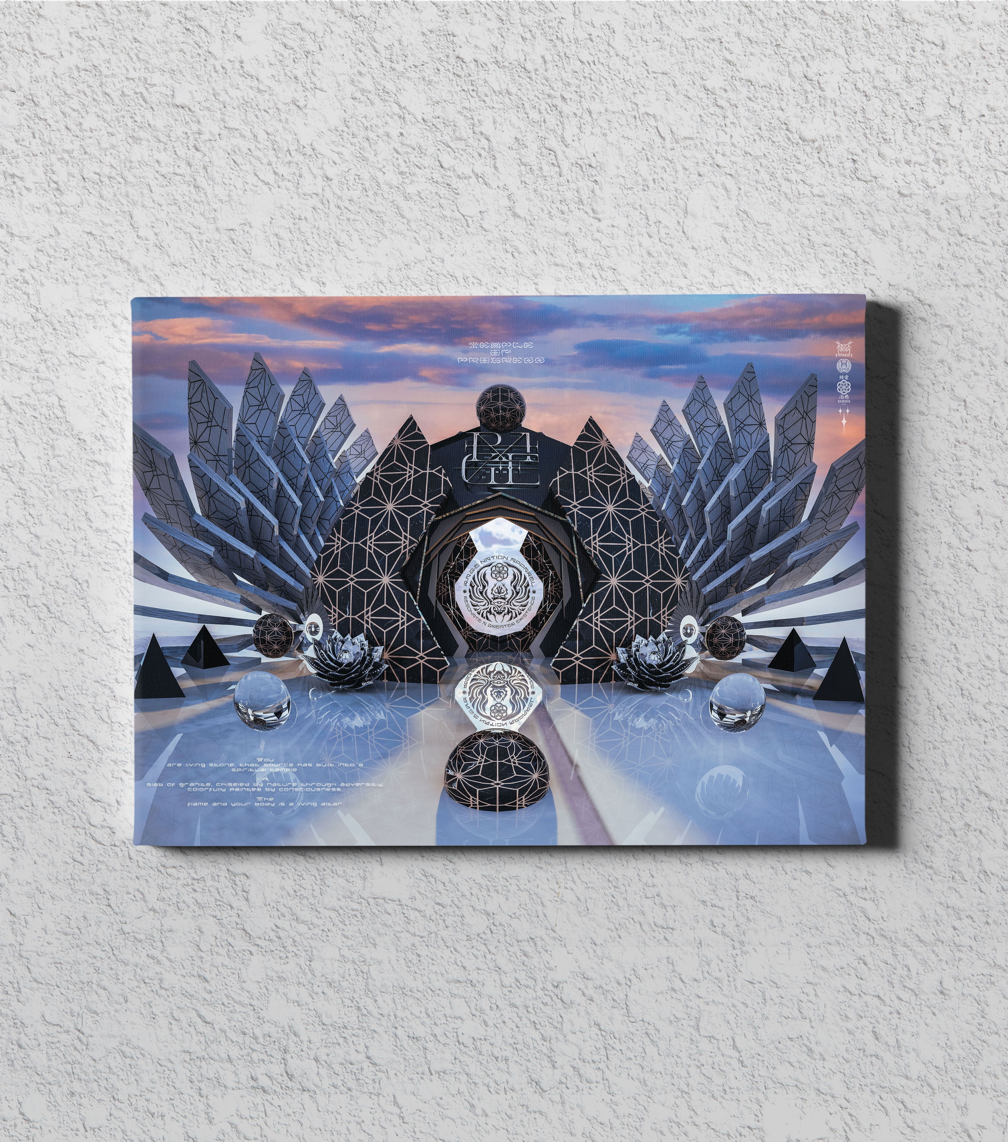 TEMPLE of PROGRESSION • Horizontal Canvas Canvas