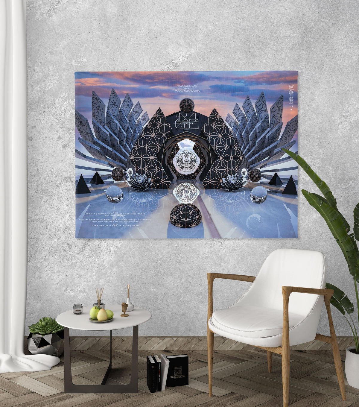TEMPLE of PROGRESSION • Horizontal Canvas Canvas
