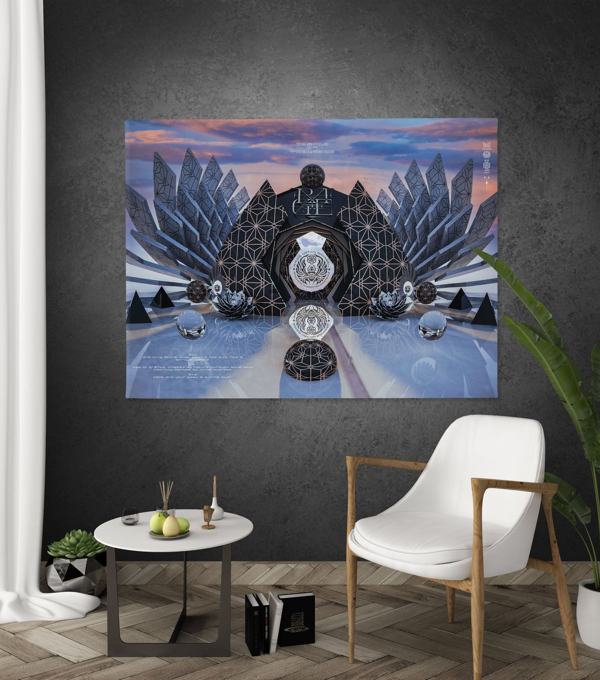 TEMPLE of PROGRESSION • Horizontal Canvas Canvas