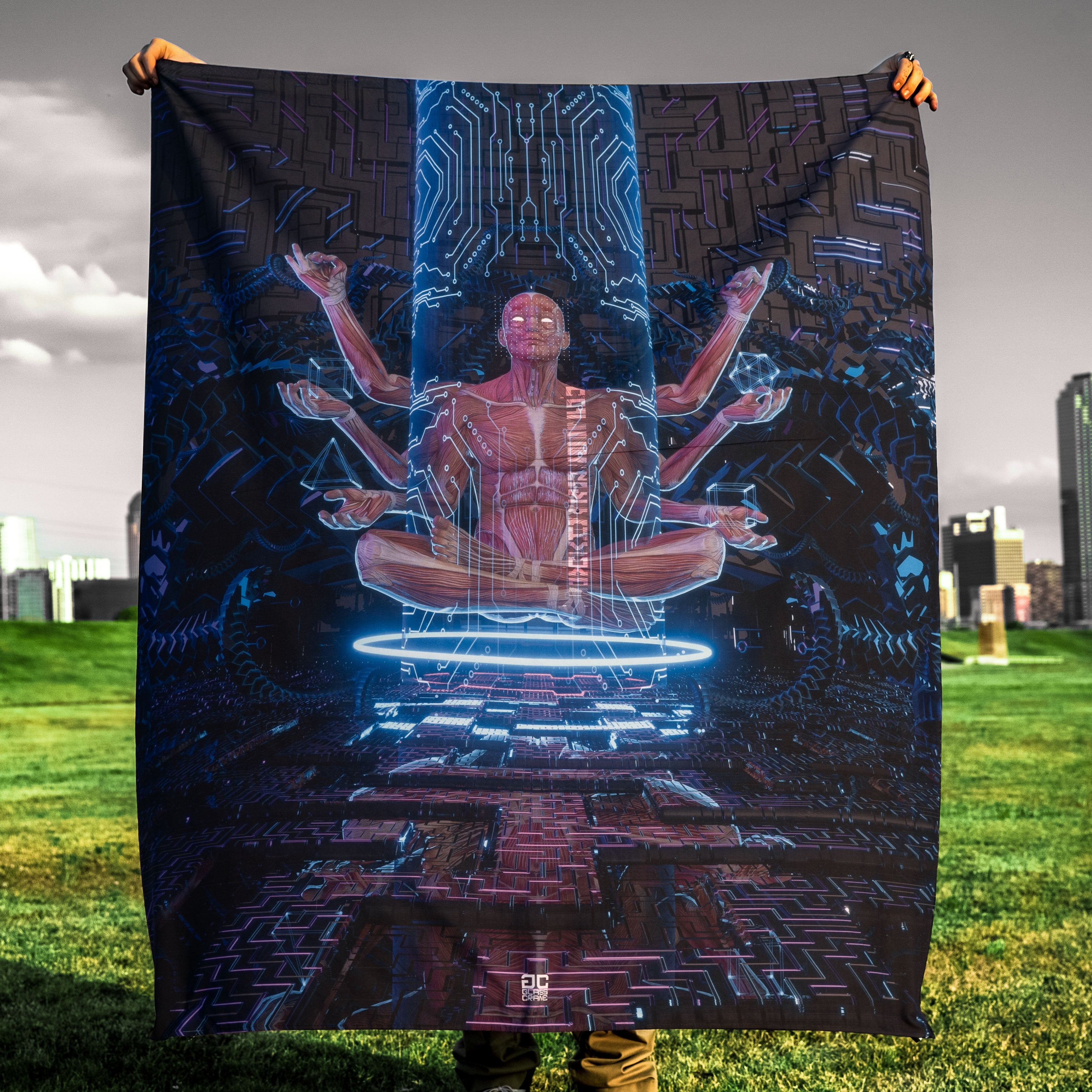 ELDER • GLASS CRANE • Wall Tapestry Tapestry