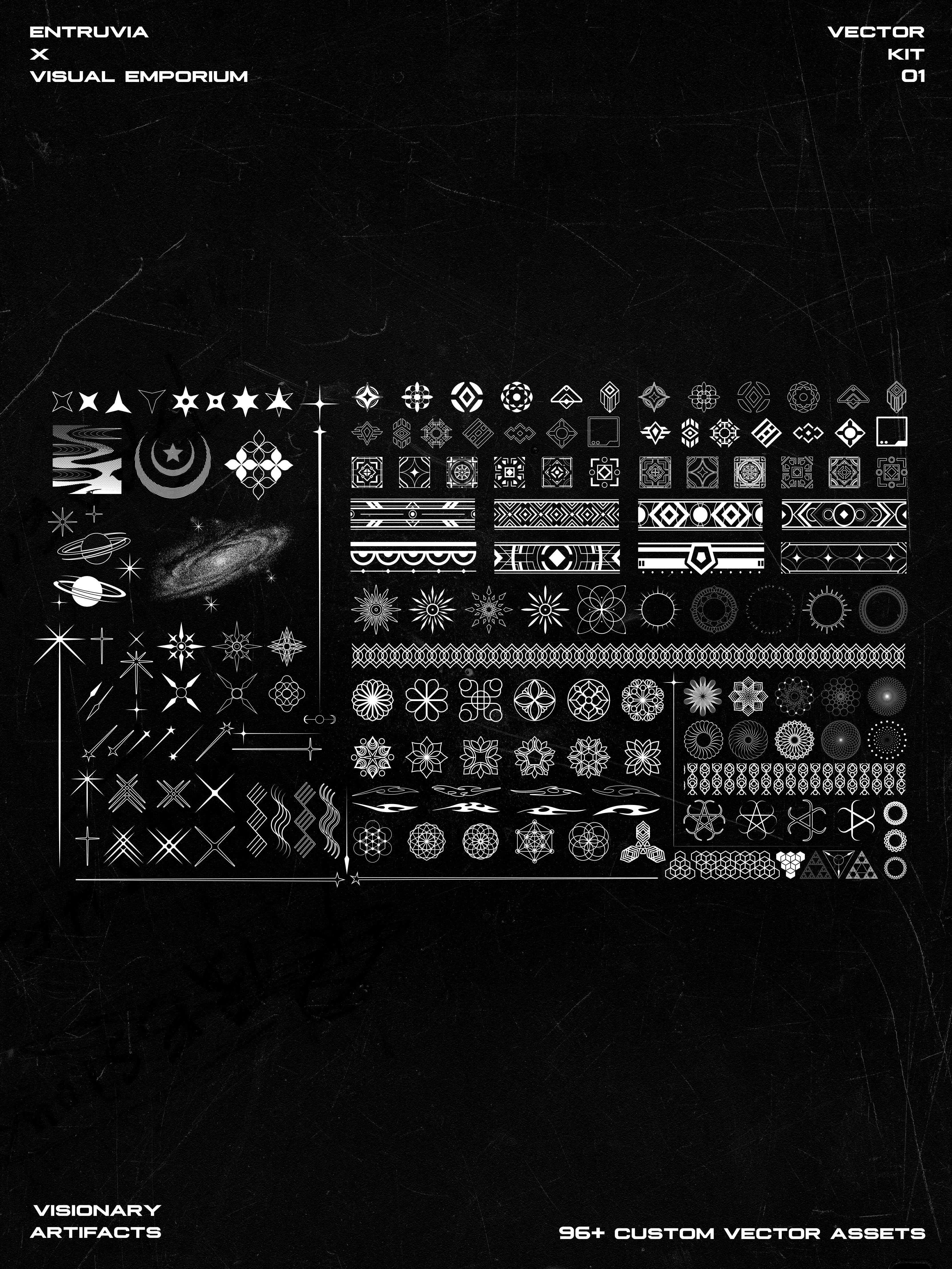 Visionary Artifacts • Premium Vector Kit • Visual Emporium x Entruvia