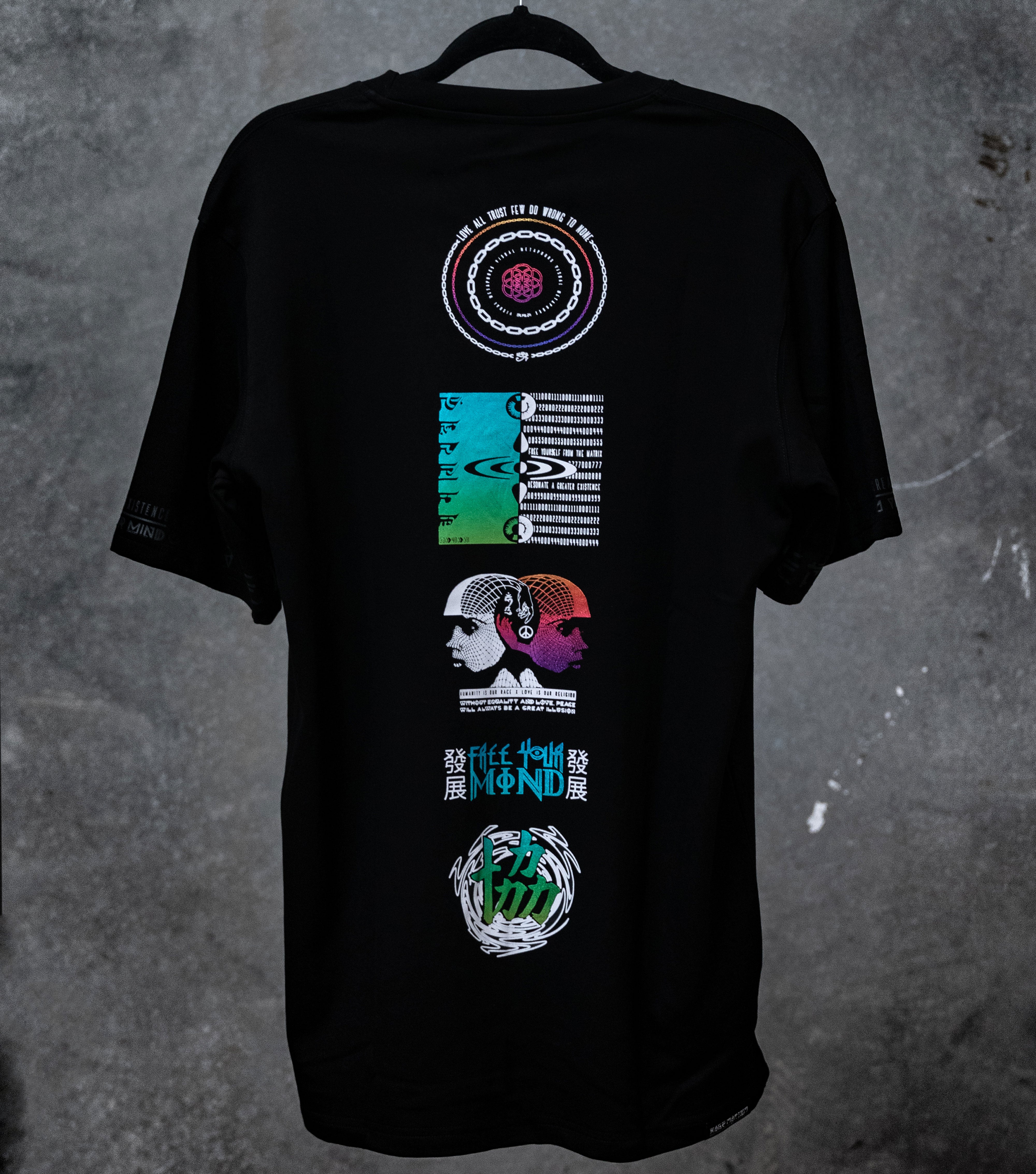 VISUAL METAPHORS • Spectrum Ink • Luxury Fabric T-Shirt T-Shirt
