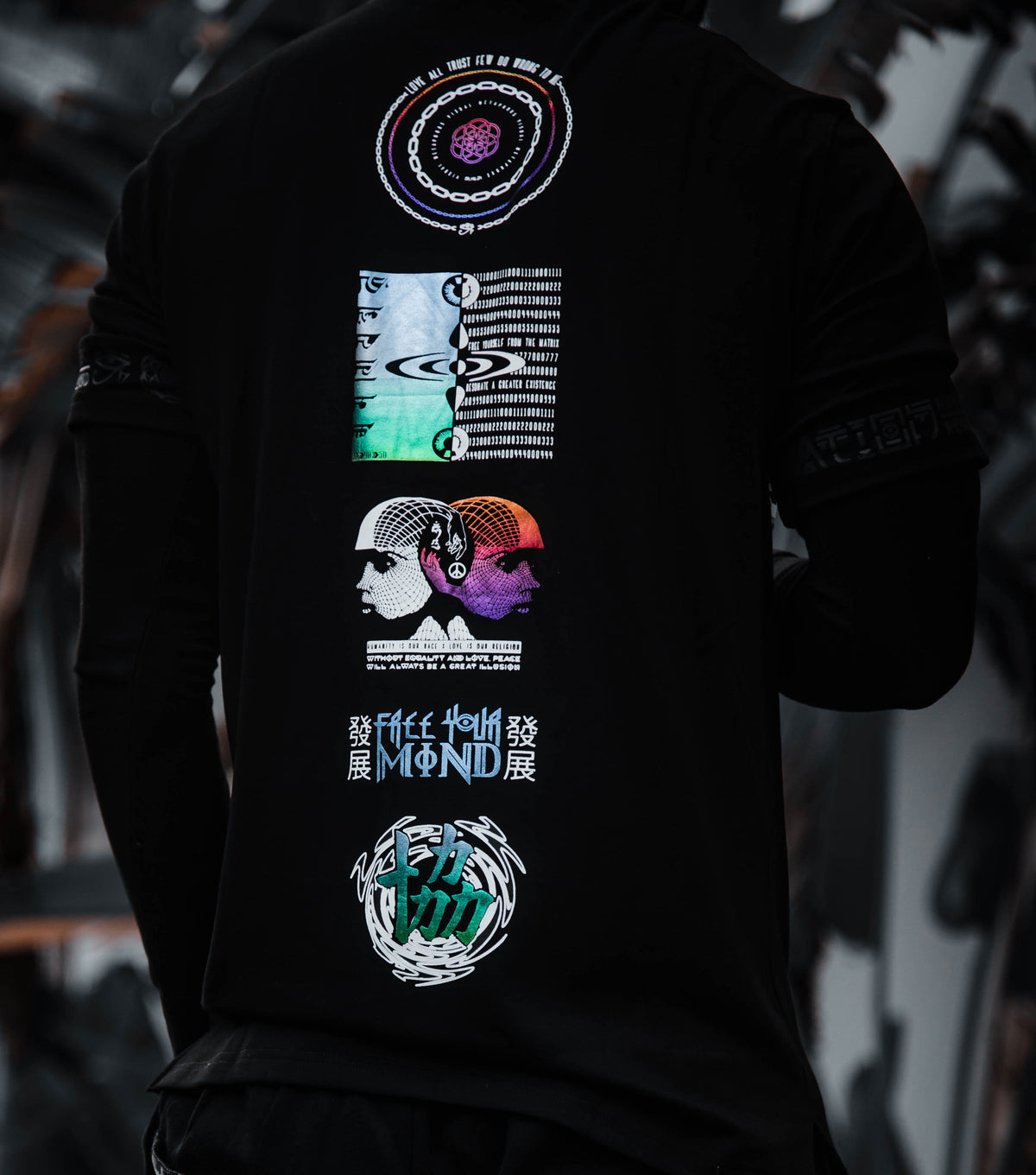 VISUAL METAPHORS • Spectrum Ink • Luxury Fabric T-Shirt T-Shirt