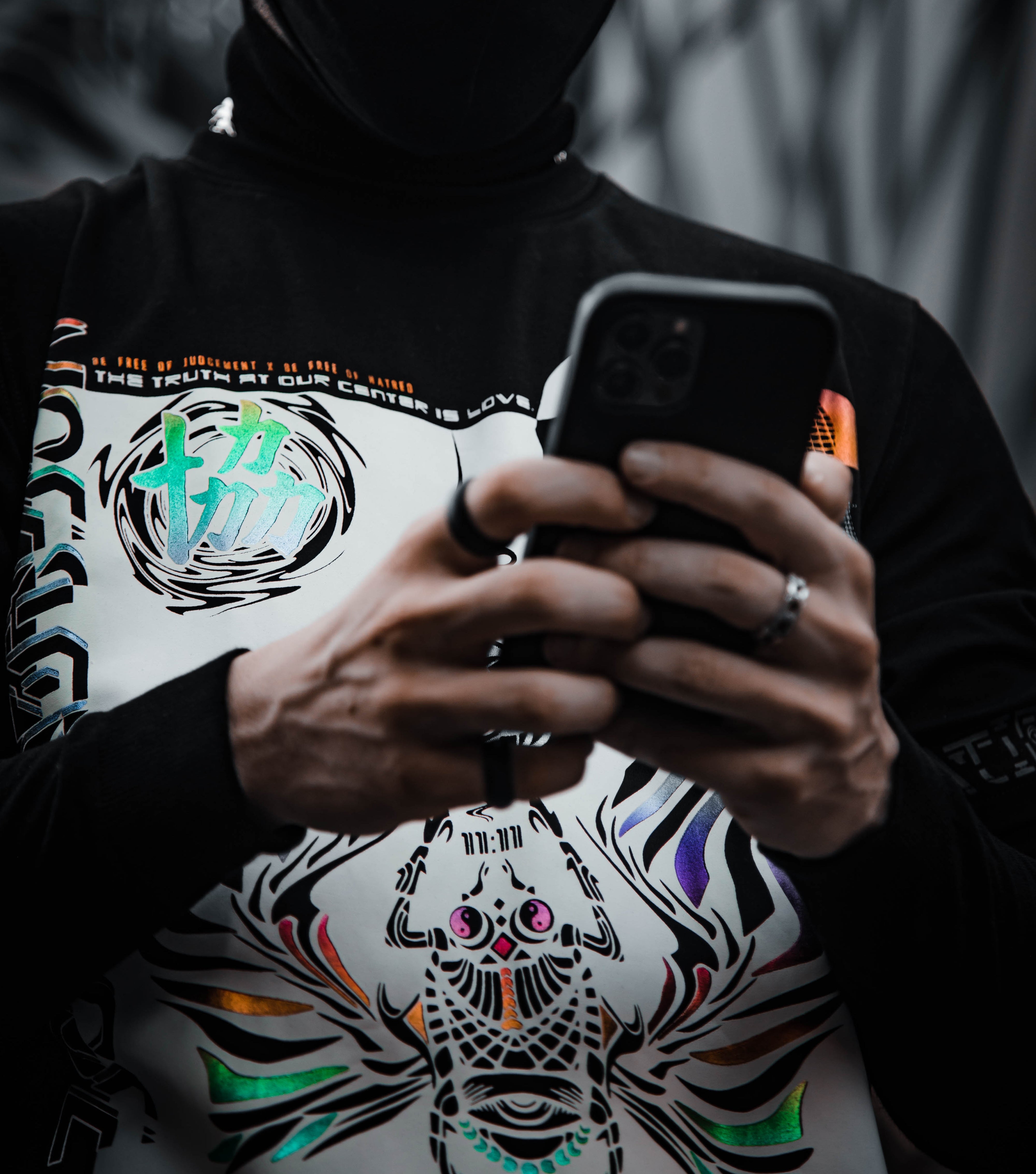 VISUAL METAPHORS • Spectrum Ink • Luxury Fabric T-Shirt T-Shirt