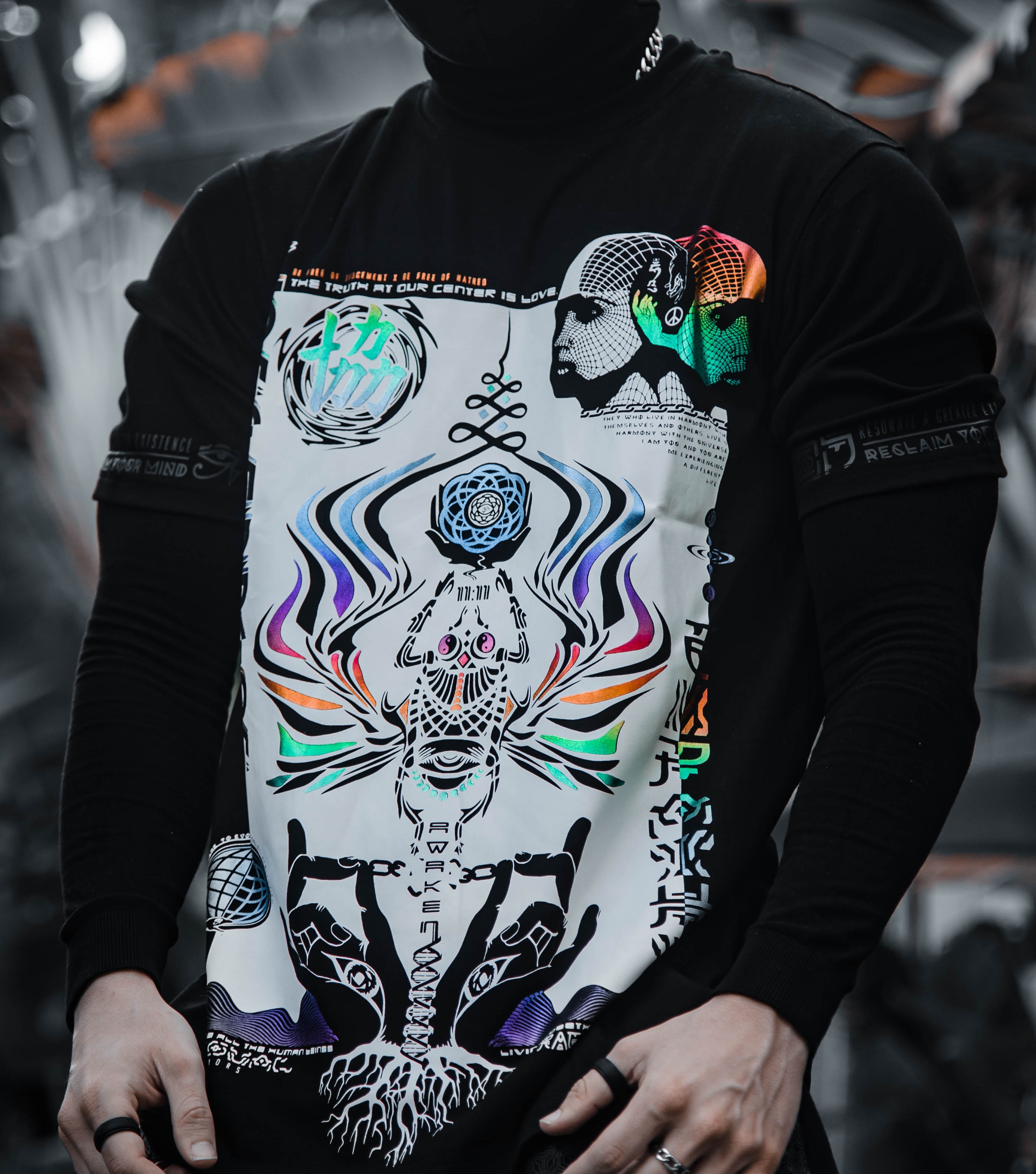 VISUAL METAPHORS • Spectrum Ink • Luxury Fabric T-Shirt T-Shirt