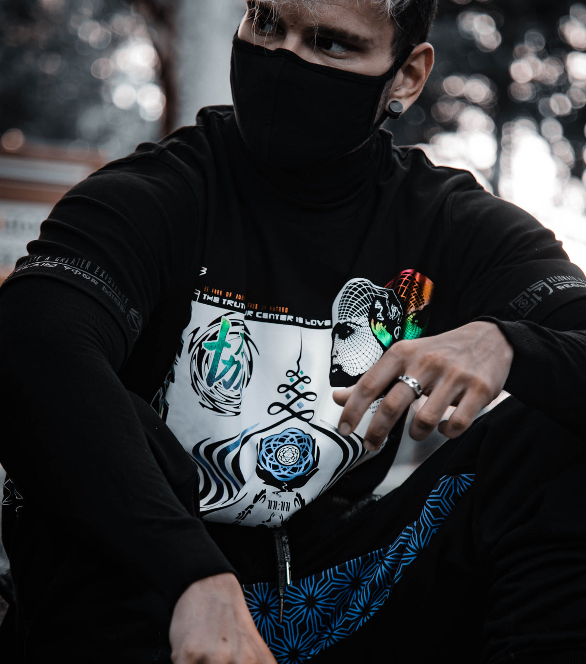 VISUAL METAPHORS • Spectrum Ink • Luxury Fabric T-Shirt T-Shirt