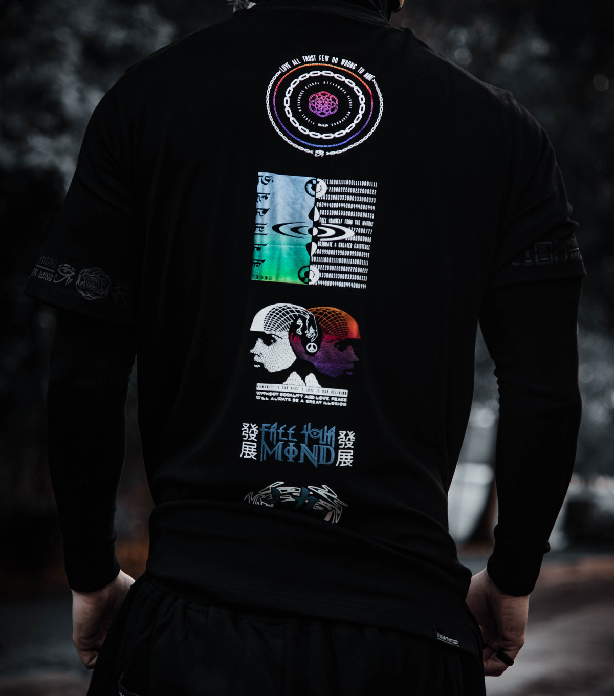 VISUAL METAPHORS • Spectrum Ink • Luxury Fabric T-Shirt T-Shirt